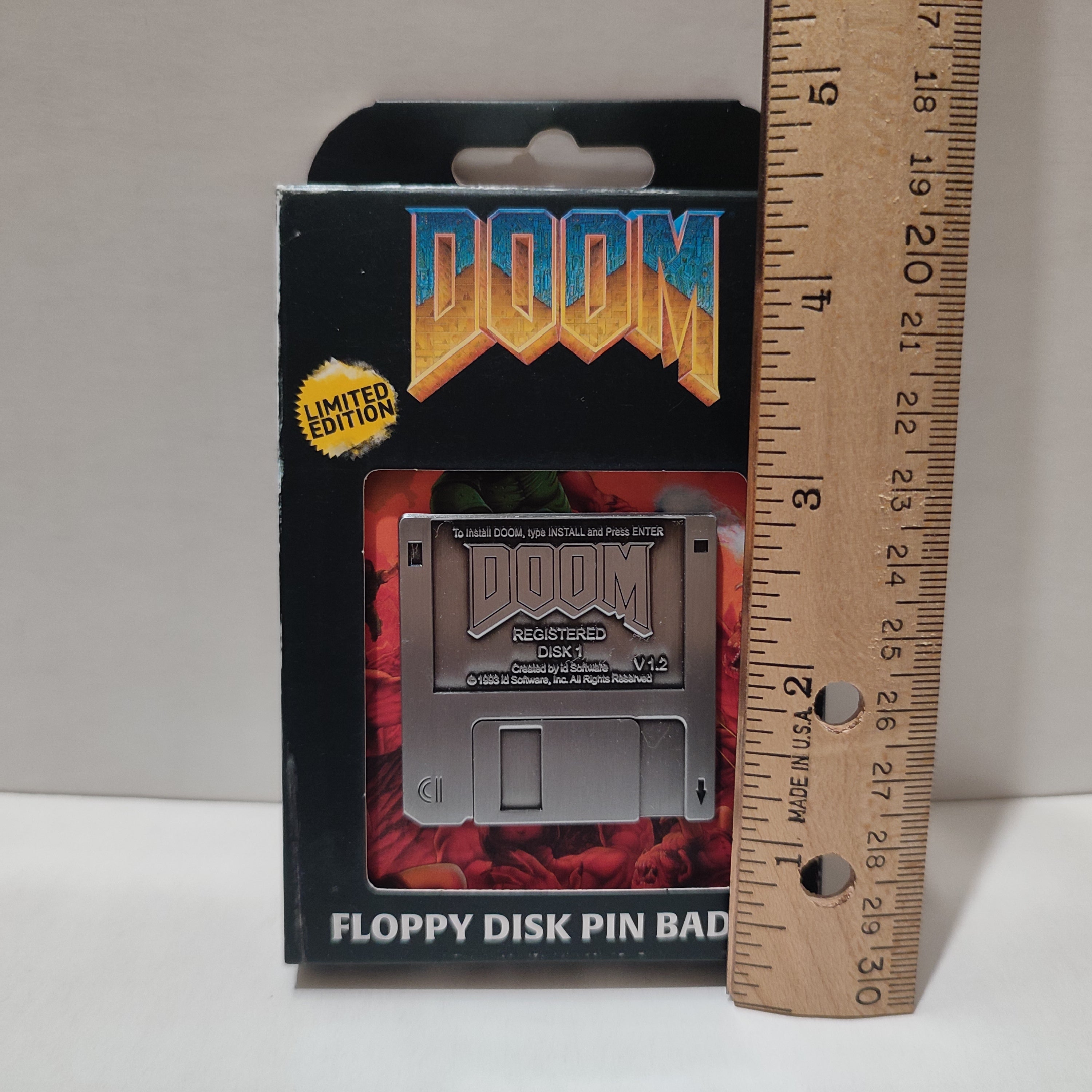 Doom - Floppy Disk Limited Edition Enamel Pin