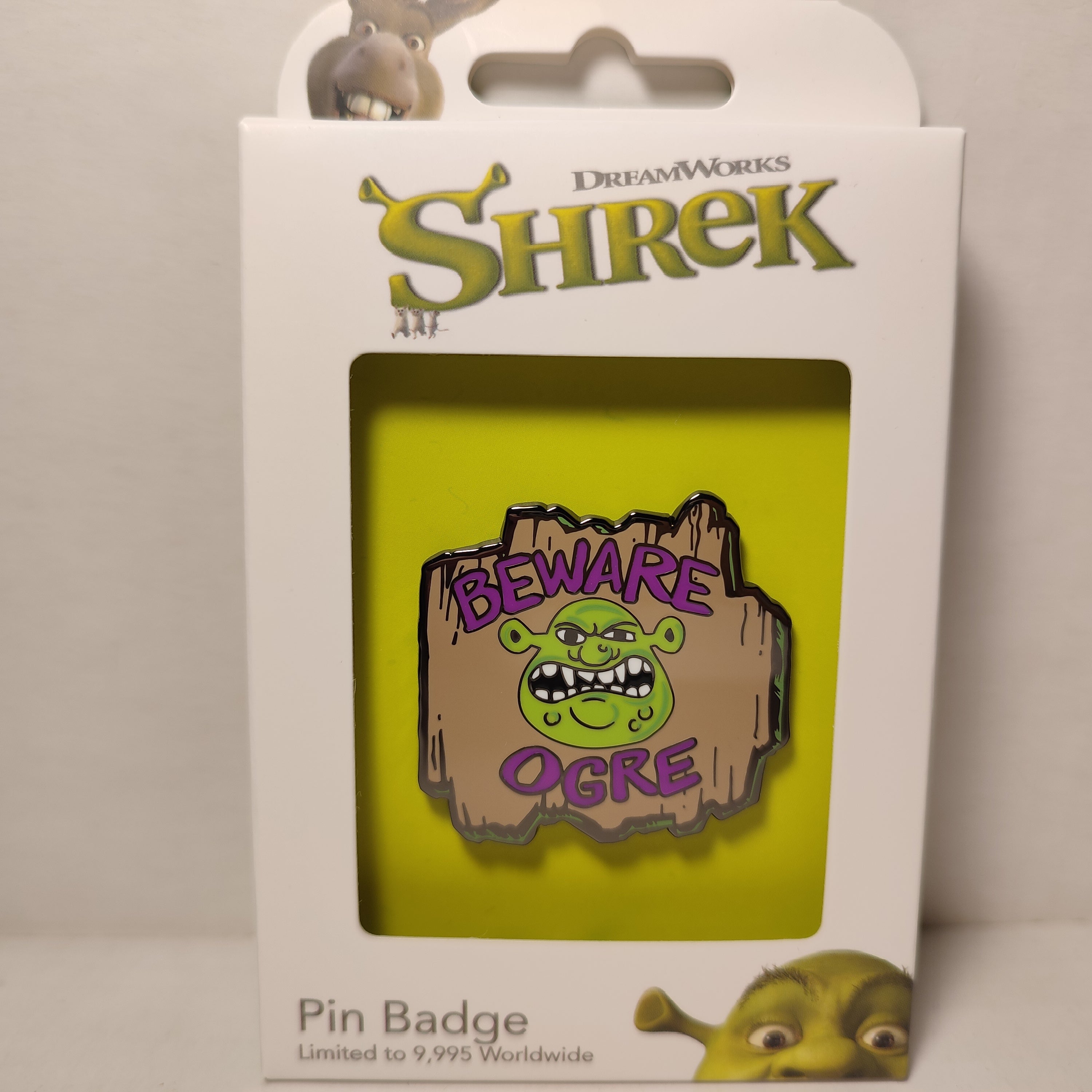 Shrek - Beware Ogre Sign Limited Edition Pin