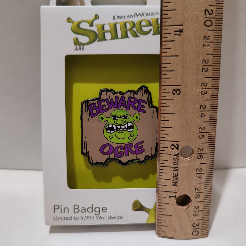 Shrek - Beware Ogre Sign Limited Edition Pin