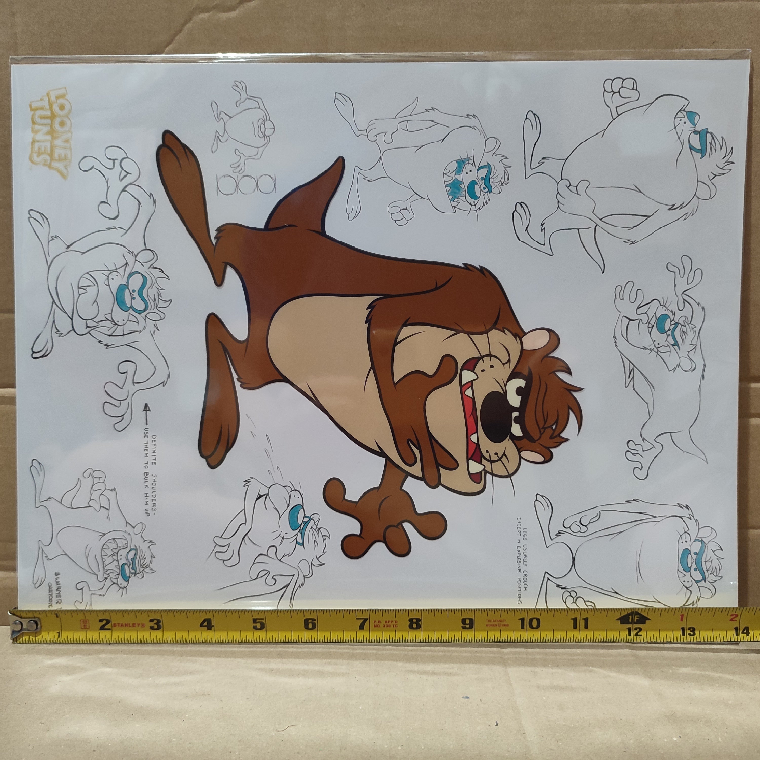 Looney Tunes - Tasmanian Devil Fan Cel Art Print