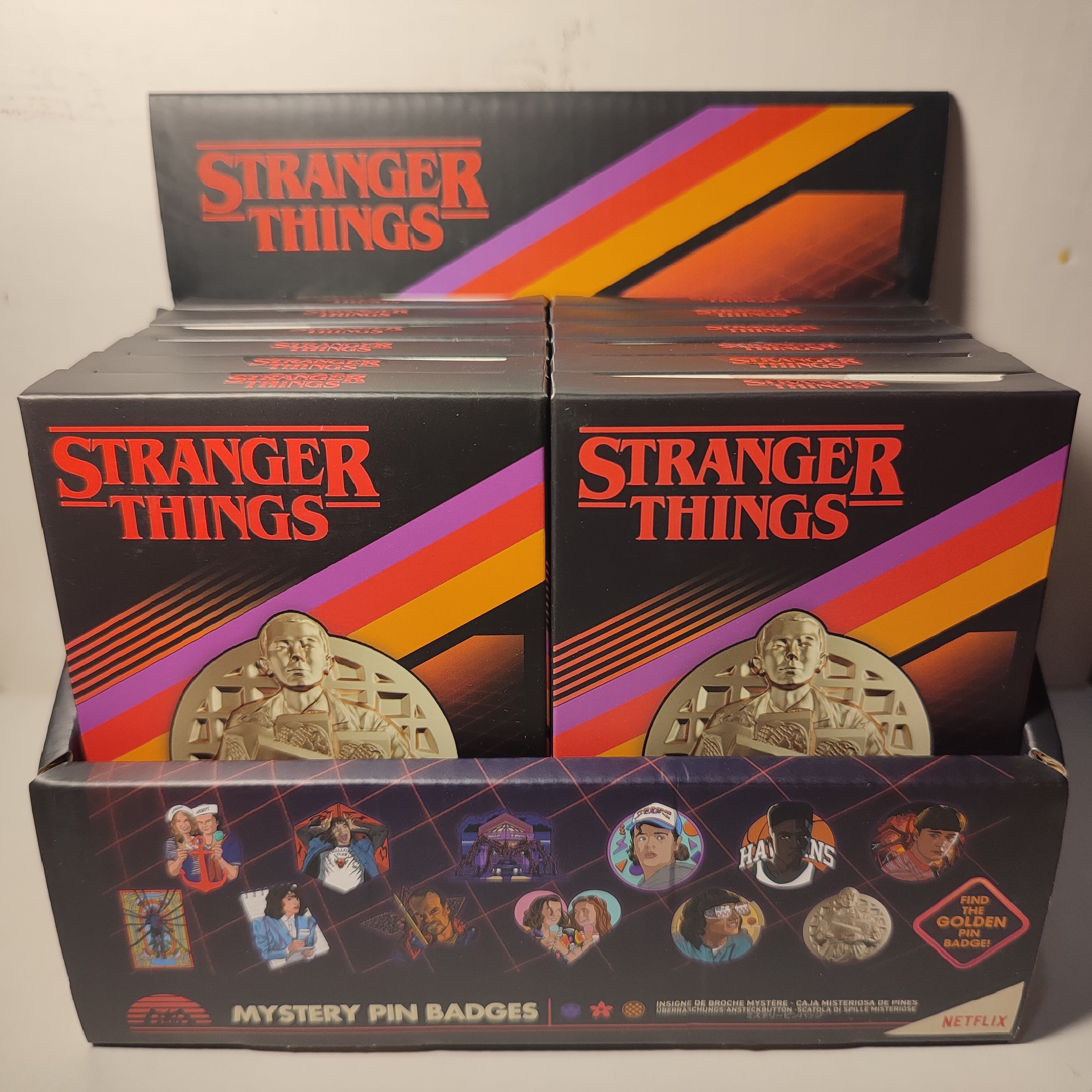 Stranger Things - Mystery Pin Badge Series Display Case Of 12 Boxes