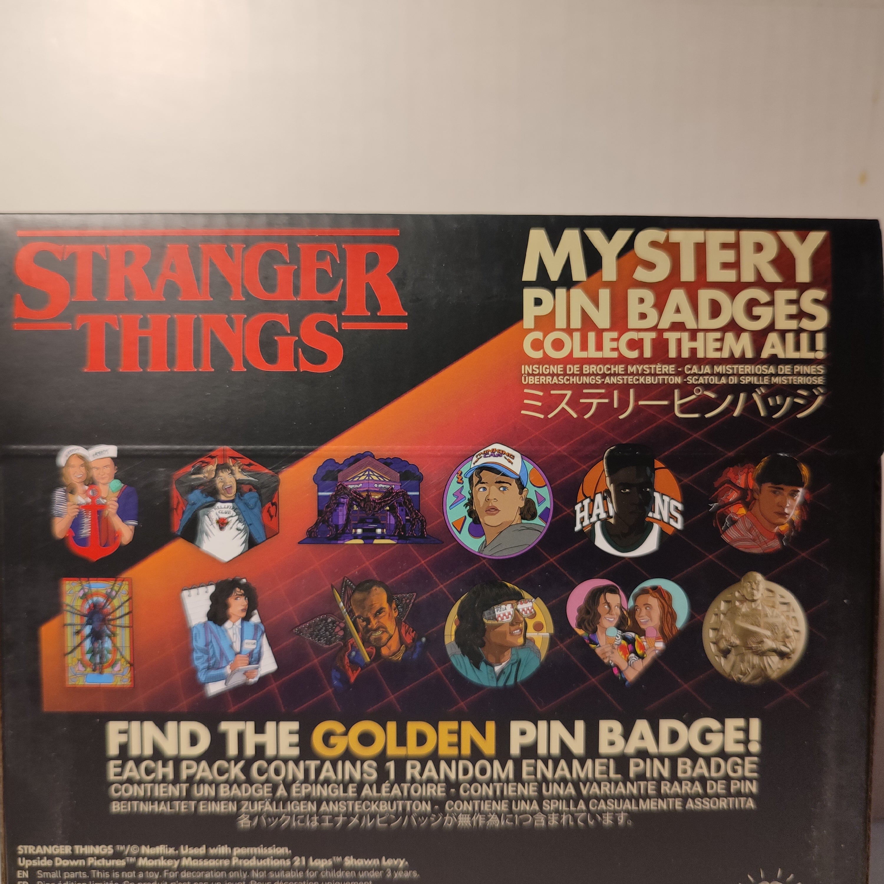 Stranger Things - Mystery Pin Badge Series Display Case Of 12 Boxes