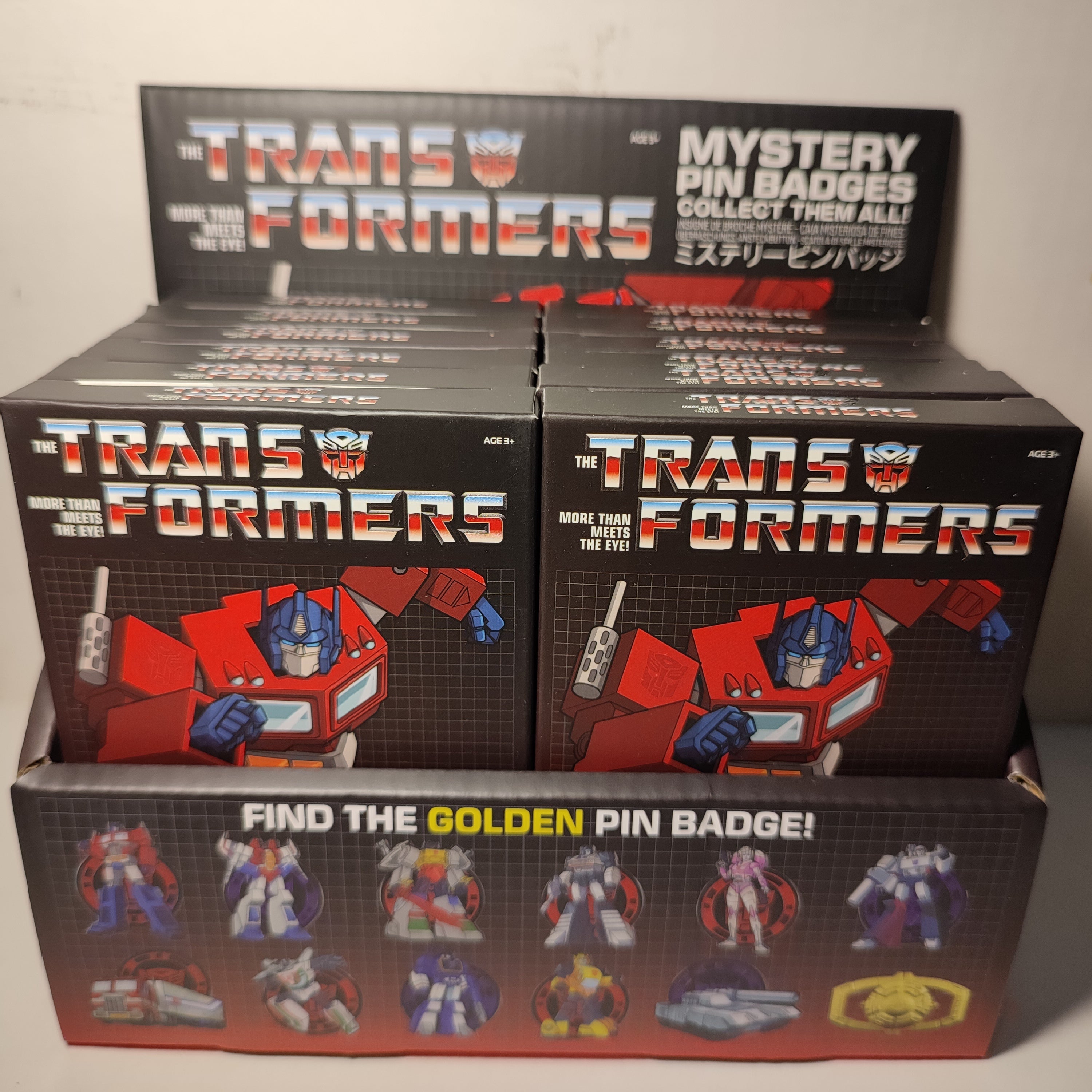 Transformers - Mystery Pin Badge Series Display Case Of 12 Boxes