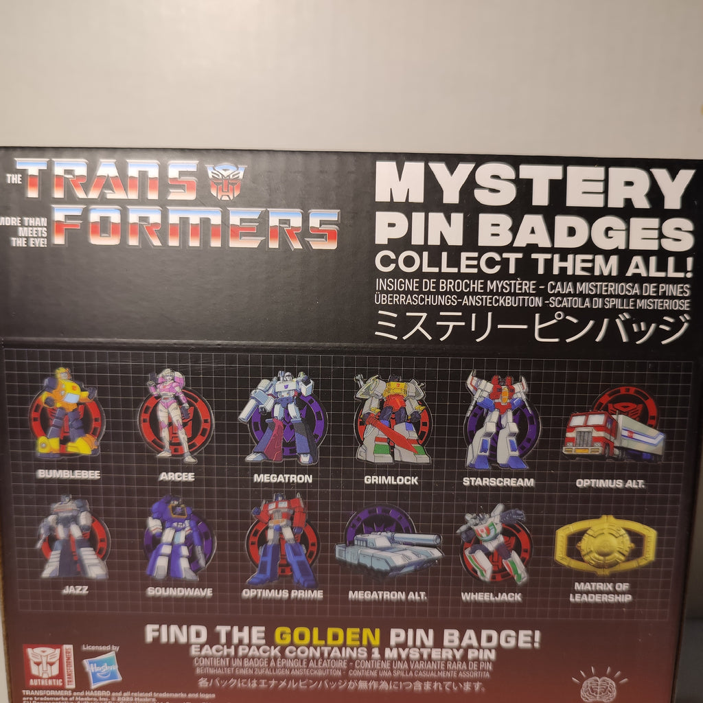 Transformers - Mystery Pin Badge Series Display Case Of 12 Boxes