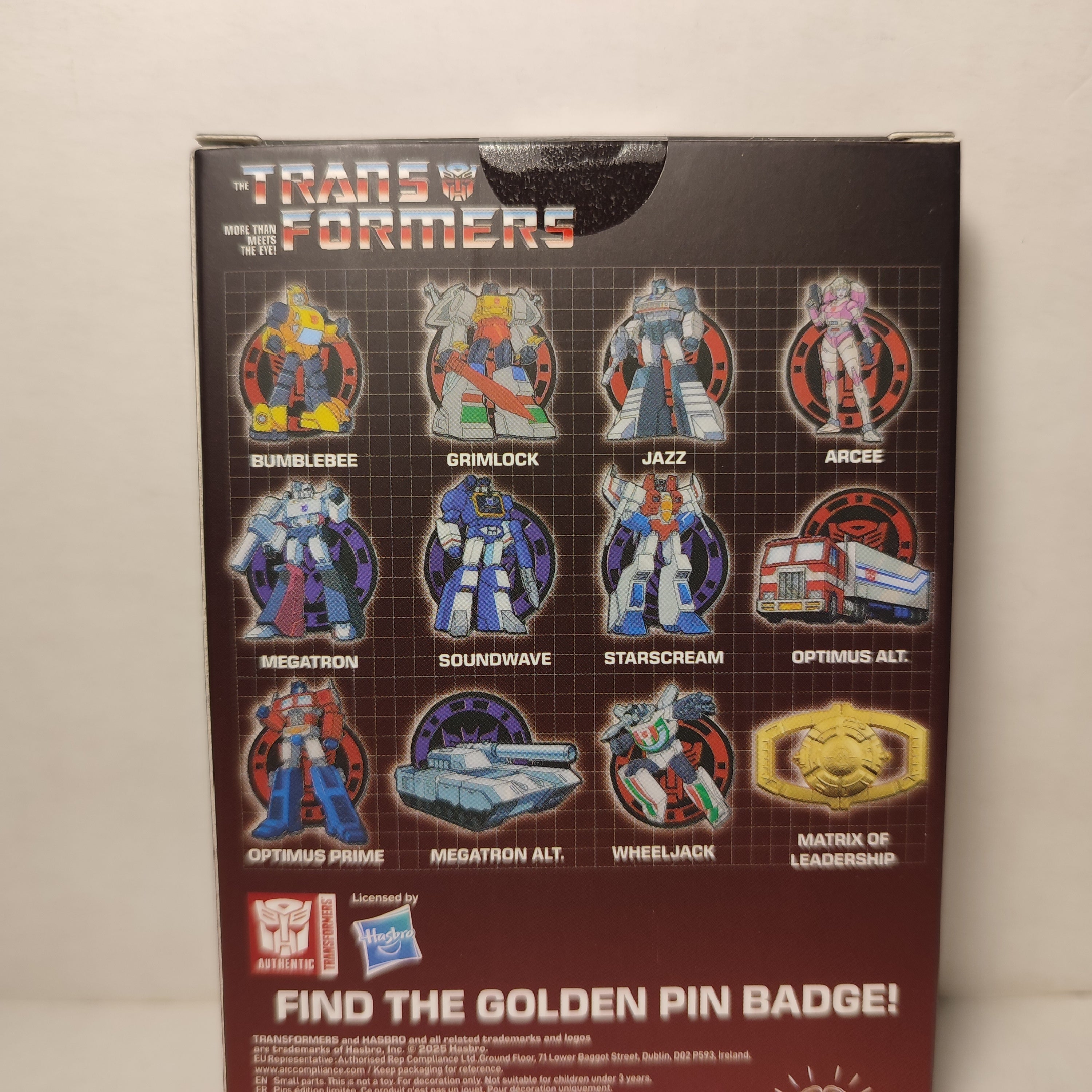 Transformers - Mystery Pin Badge Series Box (1 Random Pin)