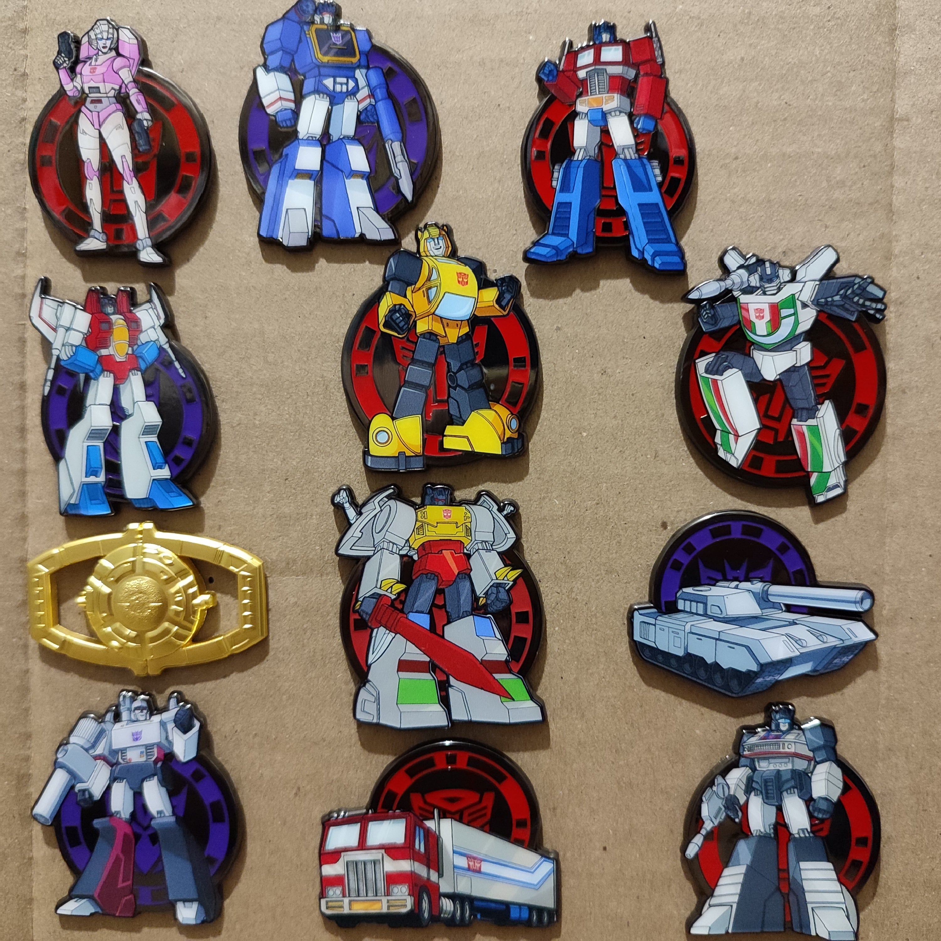 Transformers - Mystery Pin Badge Series Display Case Of 12 Boxes