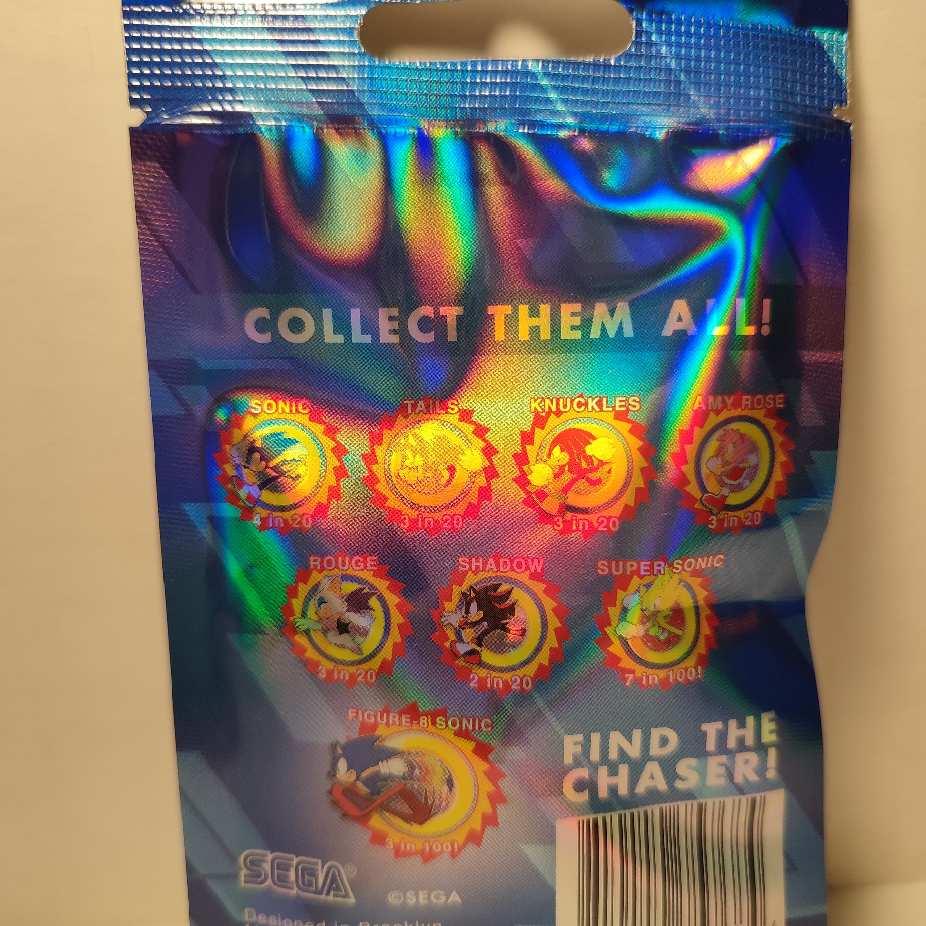 Sonic The Hedgehog - Character Ring Blind Bag Series Mystery Pin