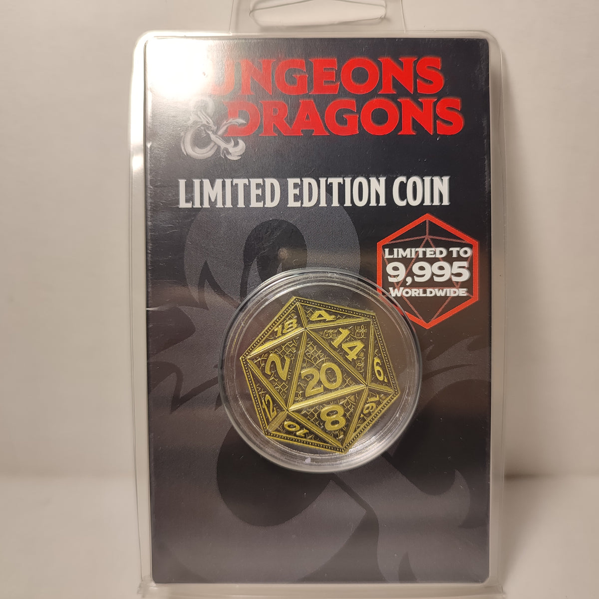 Dungeons & Dragons - 20 Sided Die Metal Coin