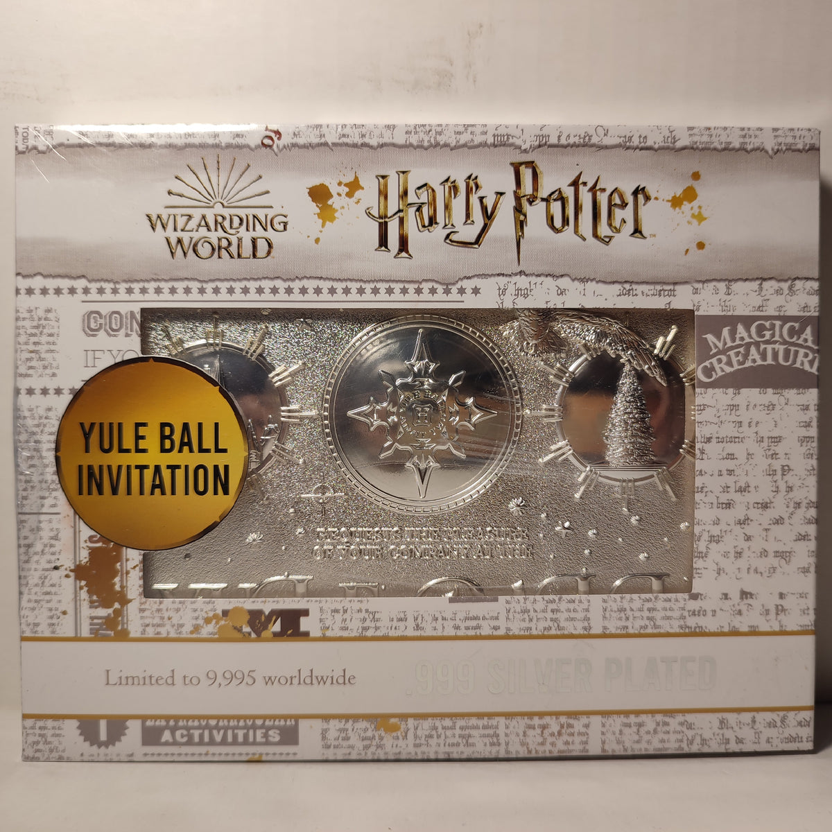 Harry Potter - Yule Ball Invitation .999 Silver Plated Ticket