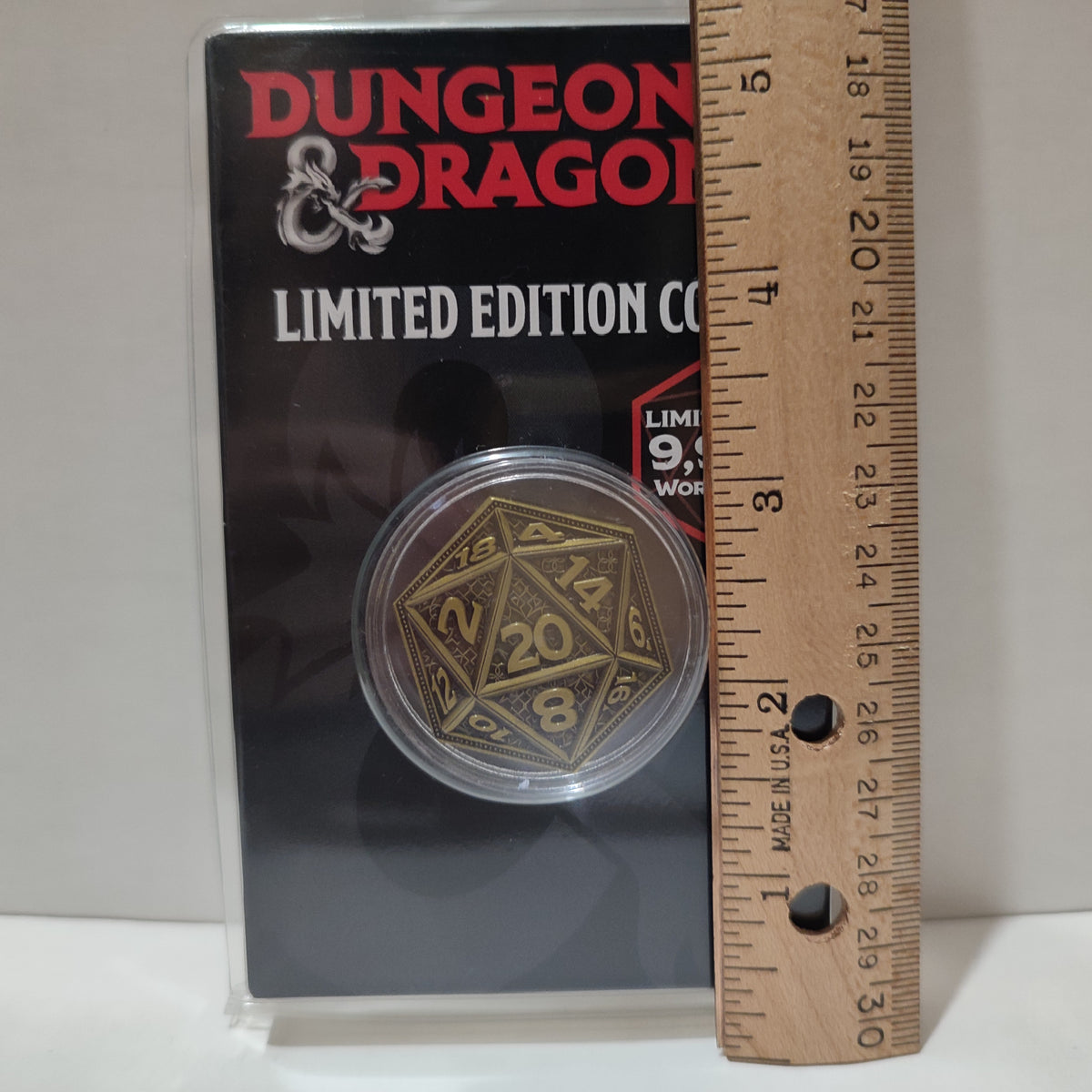 Dungeons & Dragons - 20 Sided Die Metal Coin