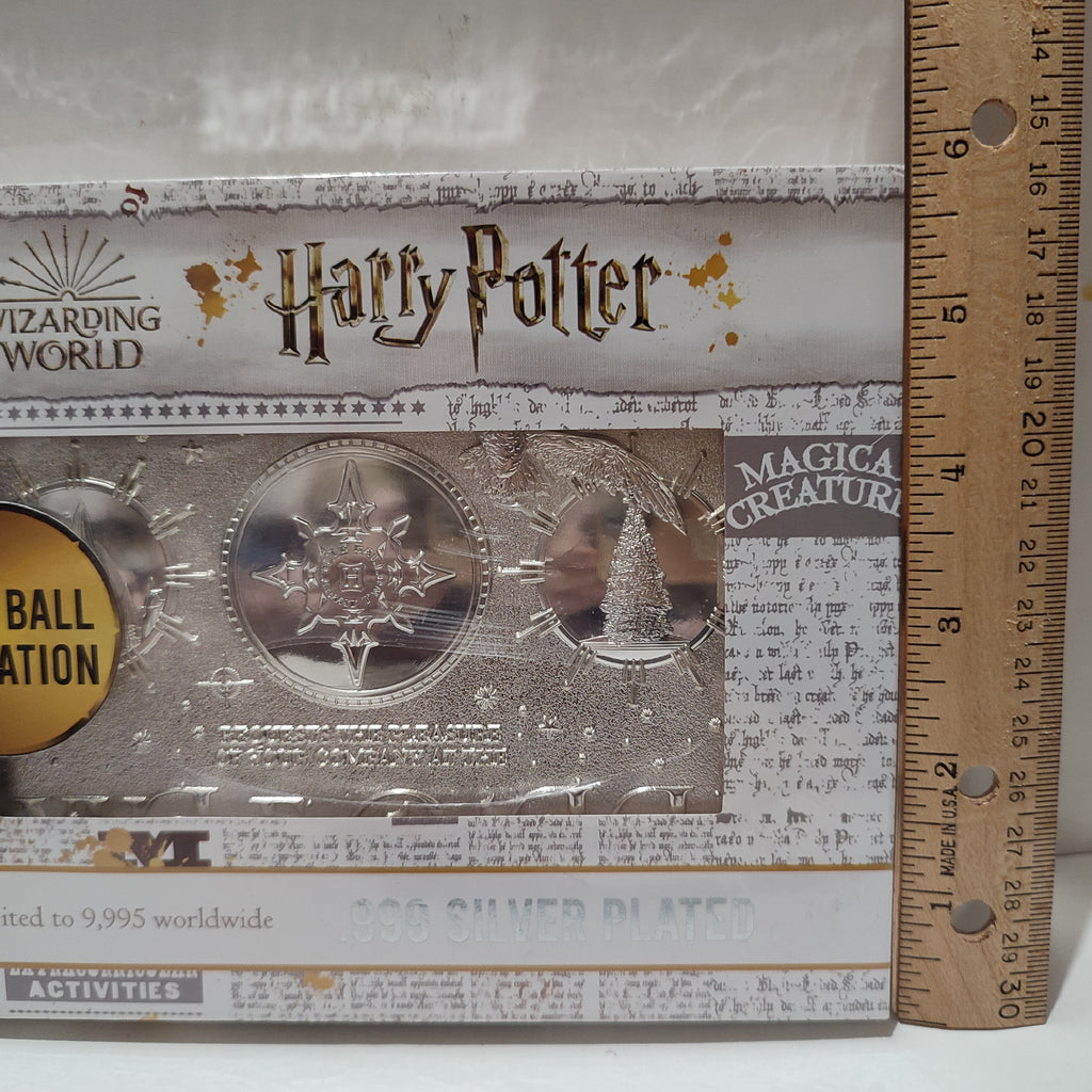 Harry Potter - Yule Ball Invitation .999 Silver Plated Ticket