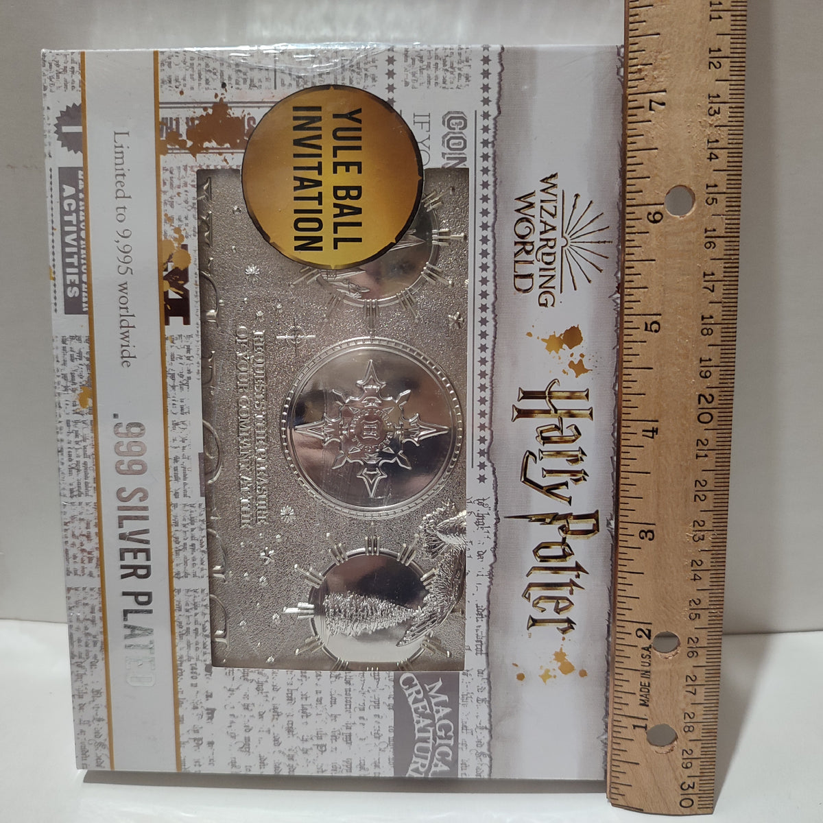 Harry Potter - Yule Ball Invitation .999 Silver Plated Ticket