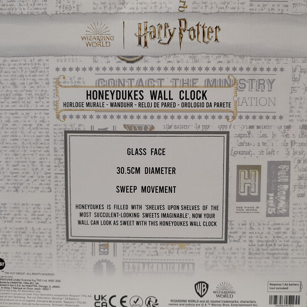 Harry Potter - Honeydukes Wall Clock