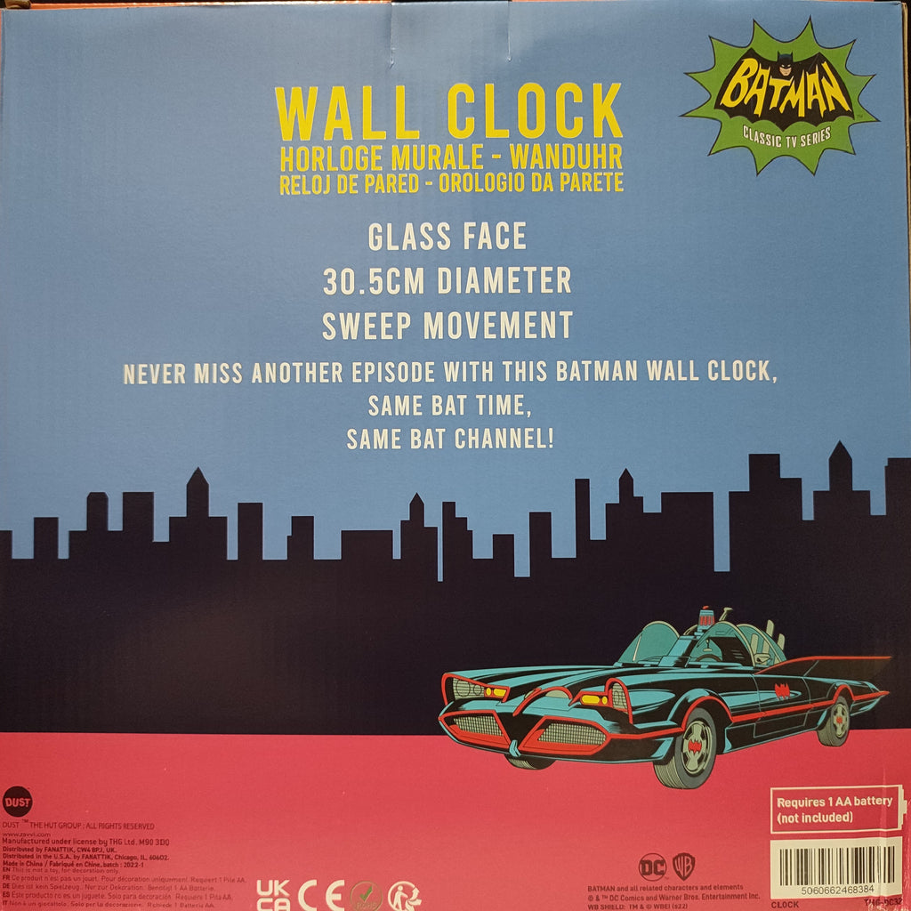 Batman - Bat Time Wall Clock