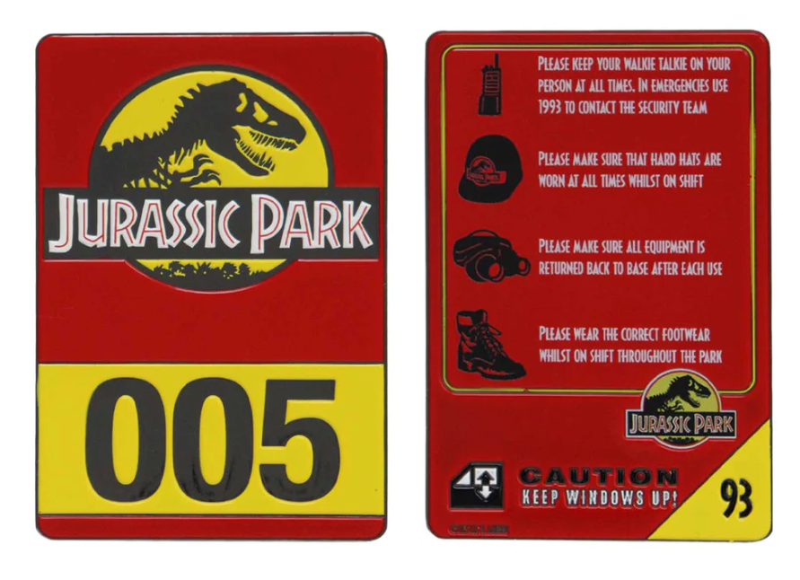 Jurassic Park - Vehicle I.D. Card Ingot
