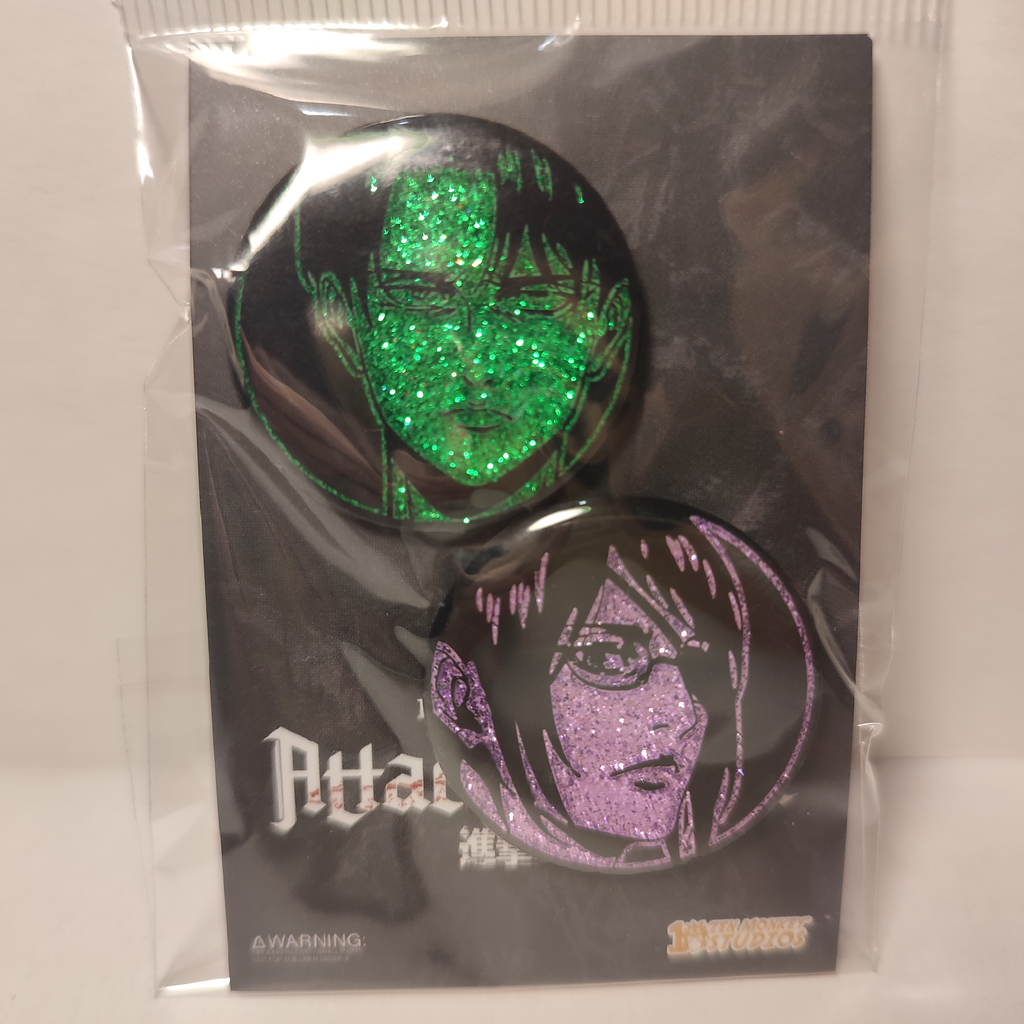 Attack On Titan - Levi & Hange Pin Set