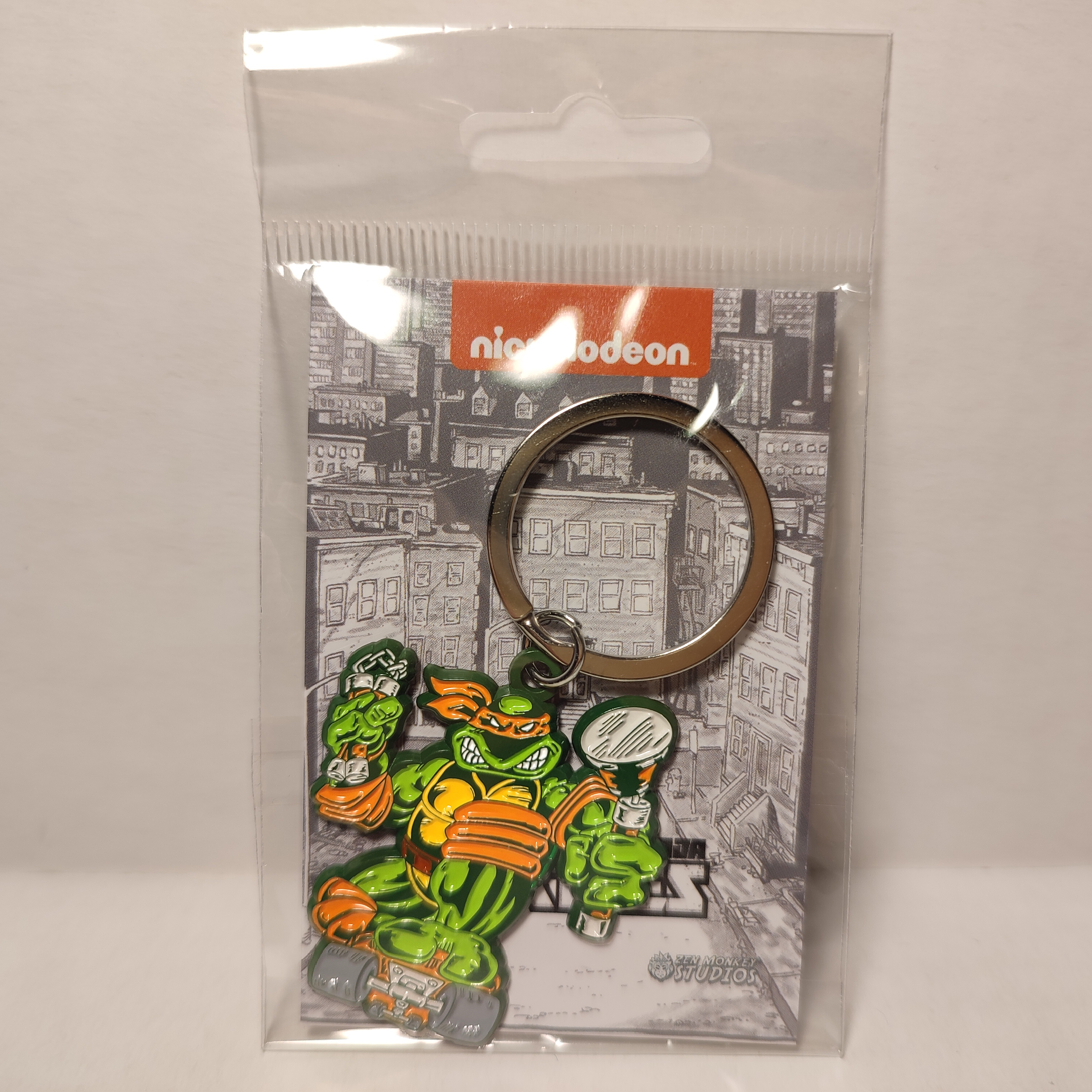 TMNT - Michelangelo Metal Keychain