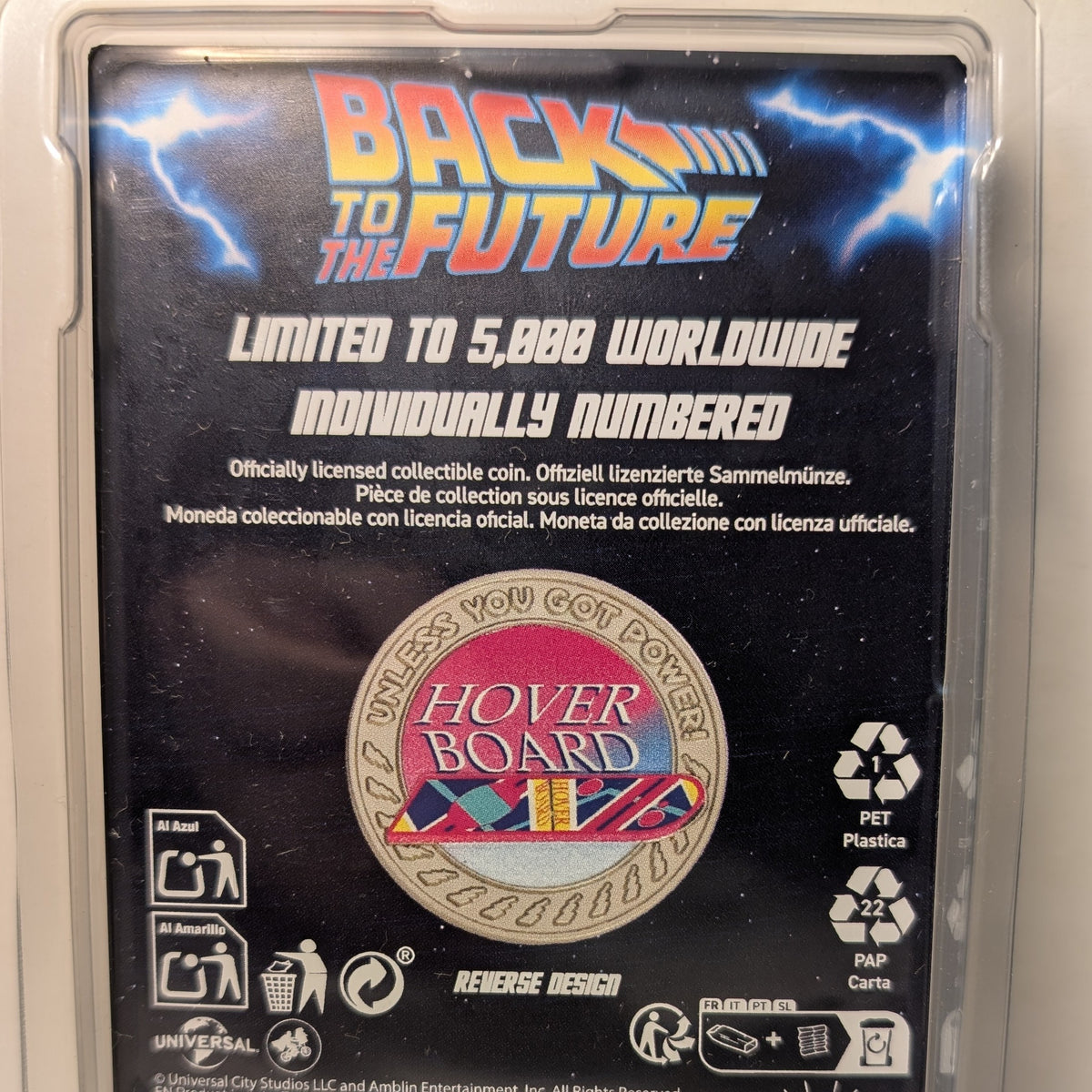 Back To The Future - Hoverboard Coin