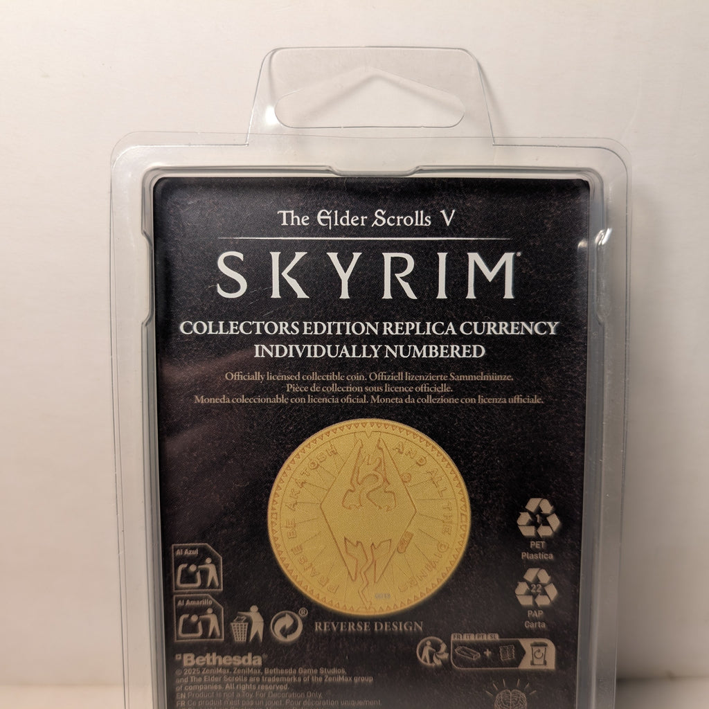 Skyrim - Misty Gold Septim Metal Coin