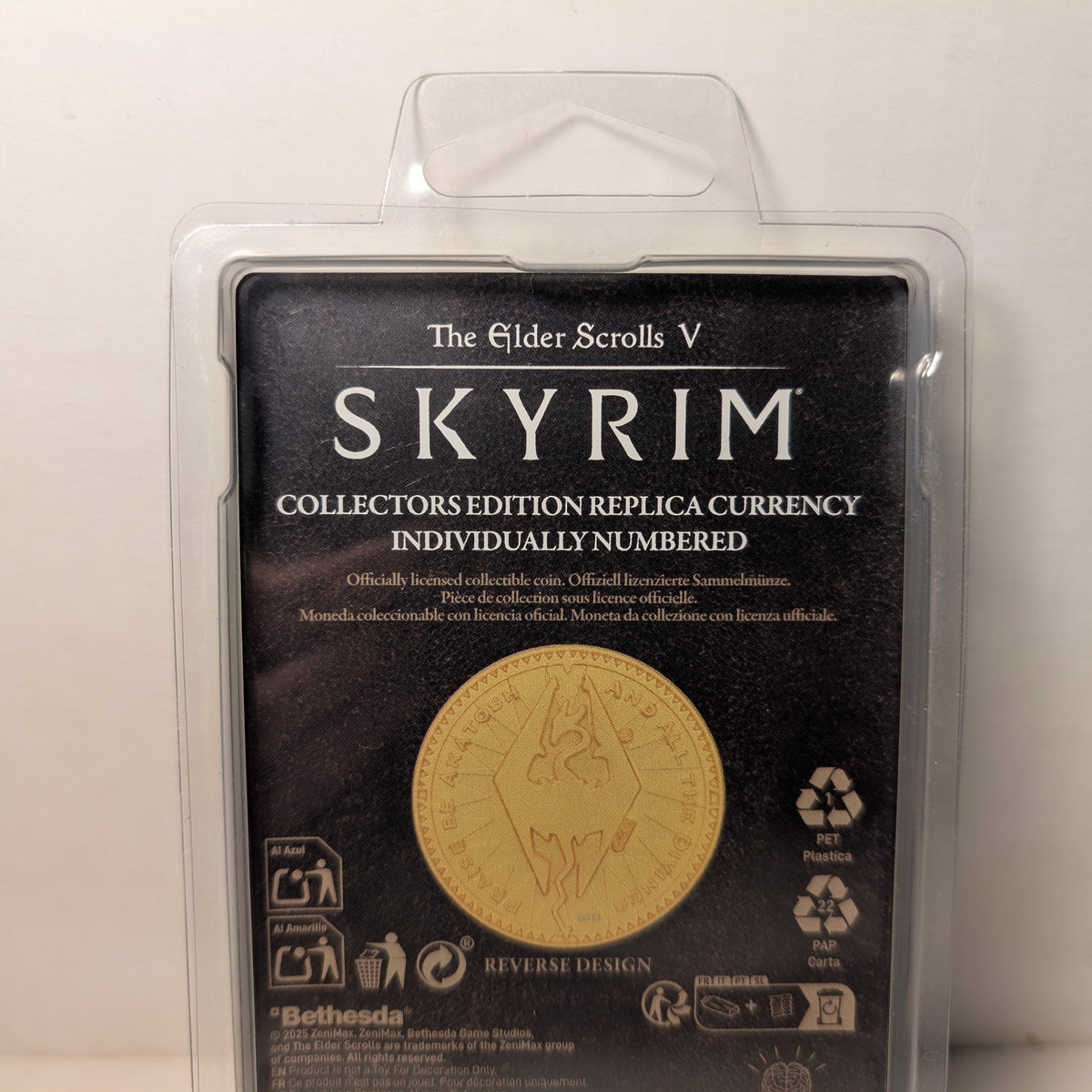Skyrim - Misty Gold Septim Metal Coin