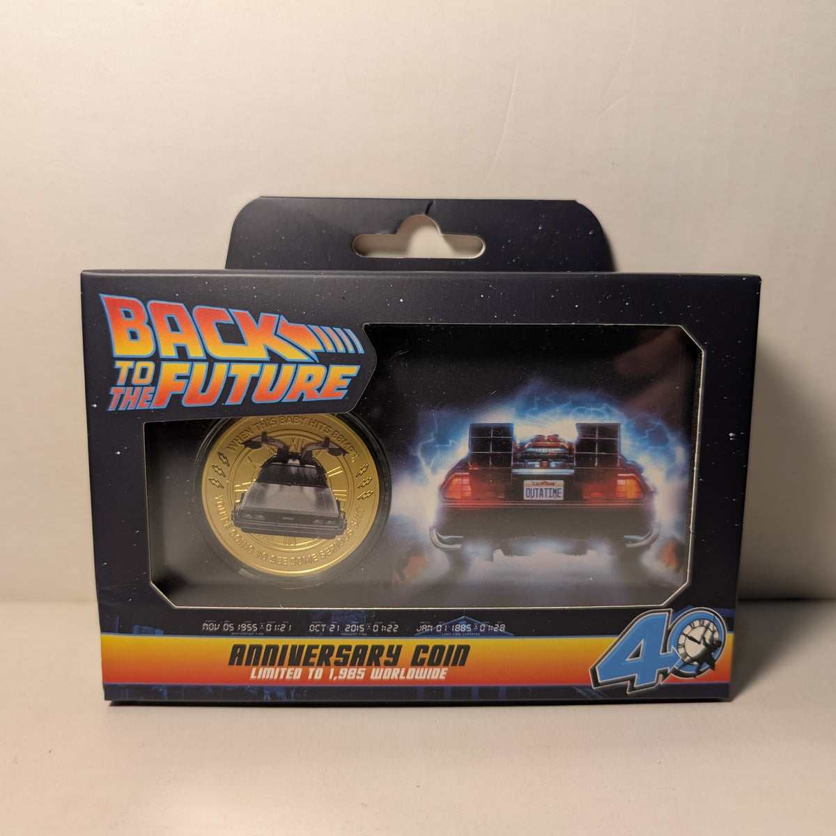 Back To The Future - Presentation Coin 24k Gold Plated