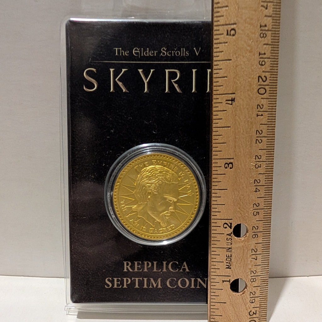 Skyrim - Misty Gold Septim Metal Coin