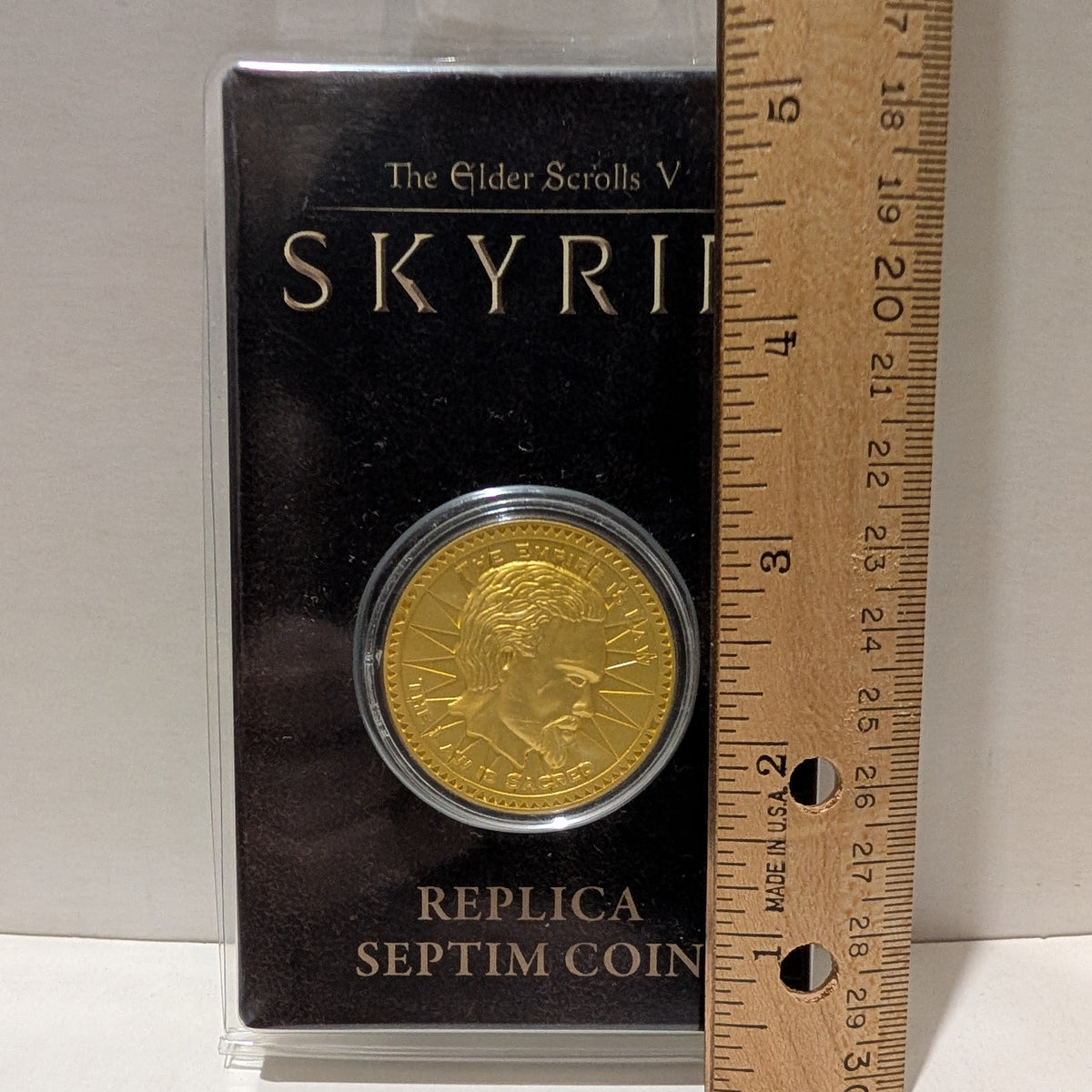 Skyrim - Misty Gold Septim Metal Coin