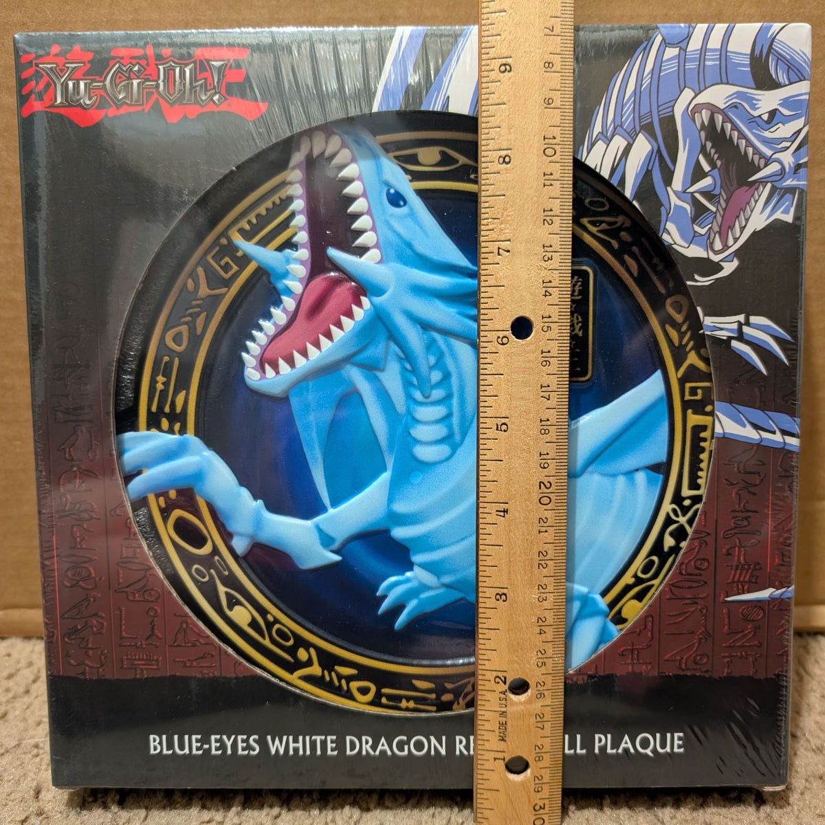 Yugioh Blue Eyes White Dragon 3D Resin Wall Plaque
