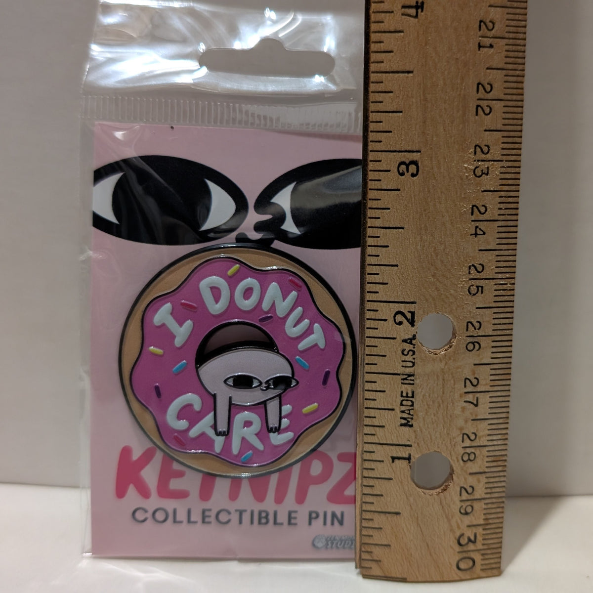 Ketnipz - I Donut Care Enamel Pin