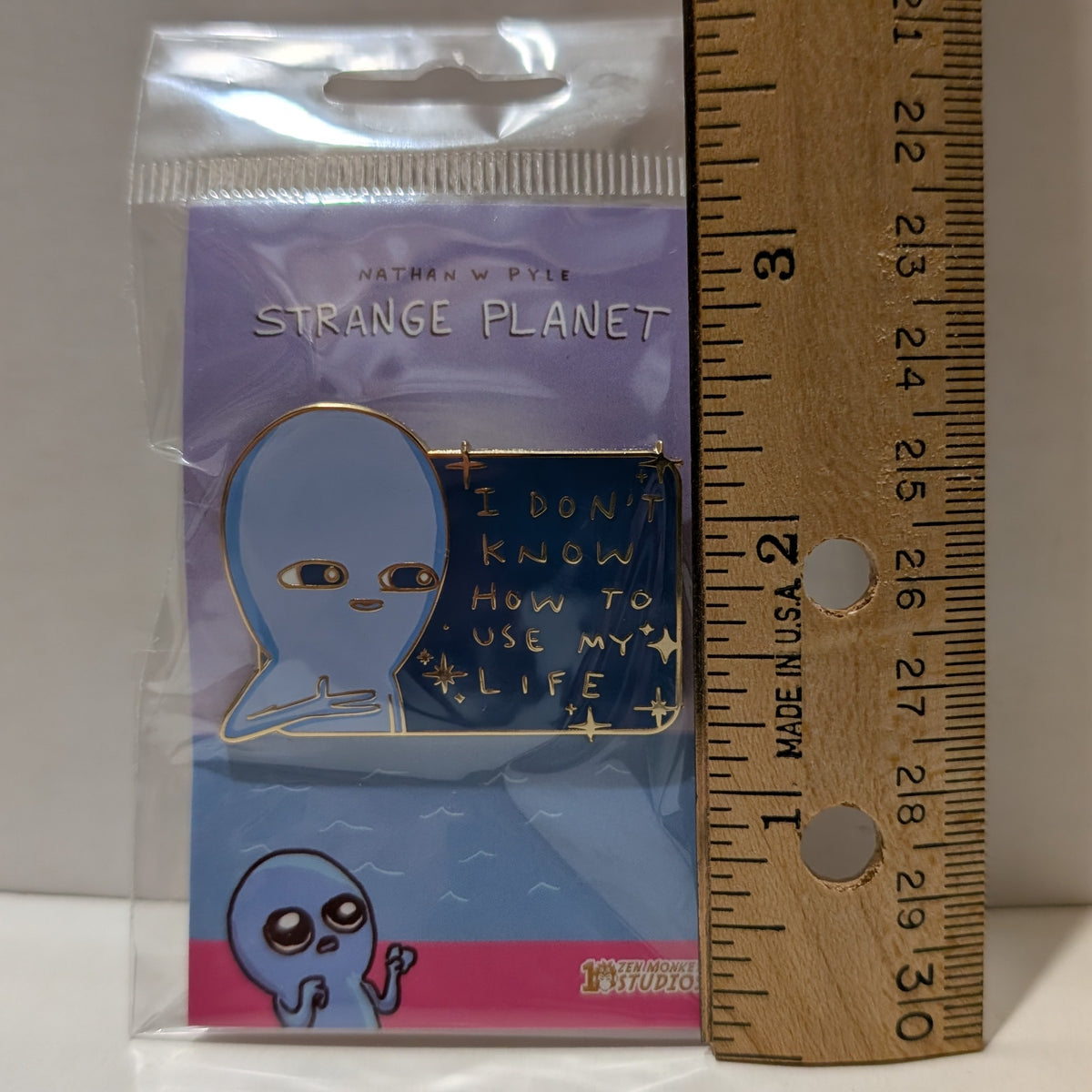 Strange Planet - Idk How To Use My Life Enamel Pin