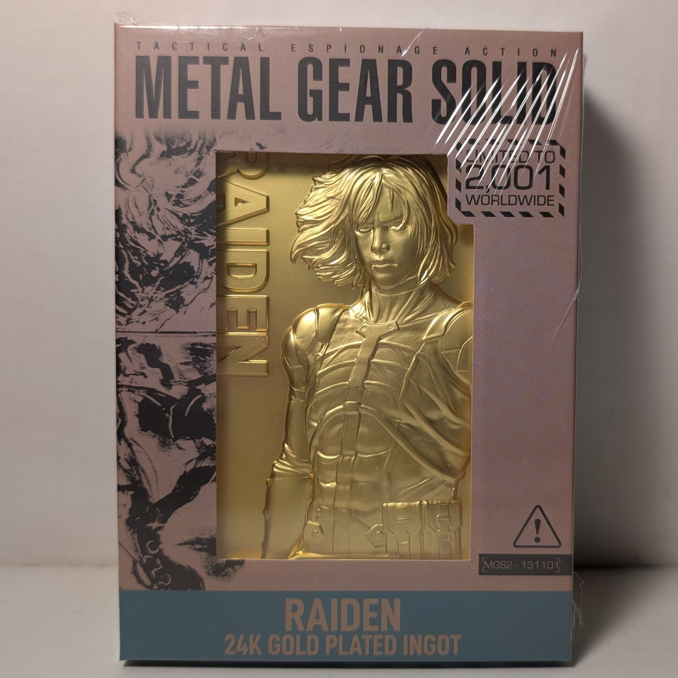Metal Gear Solid - Raiden 24k Gold Plated Ingot