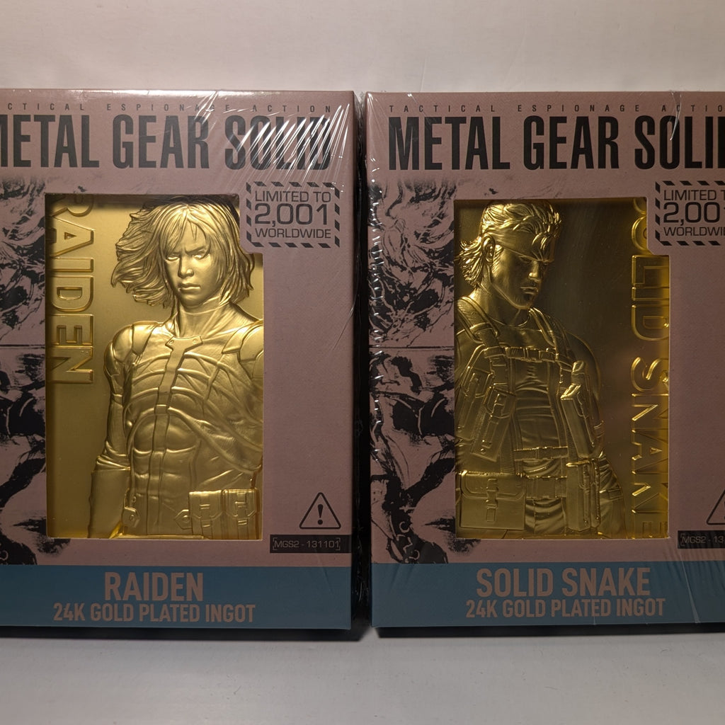 Metal Gear Solid - Raiden 24k Gold Plated Ingot