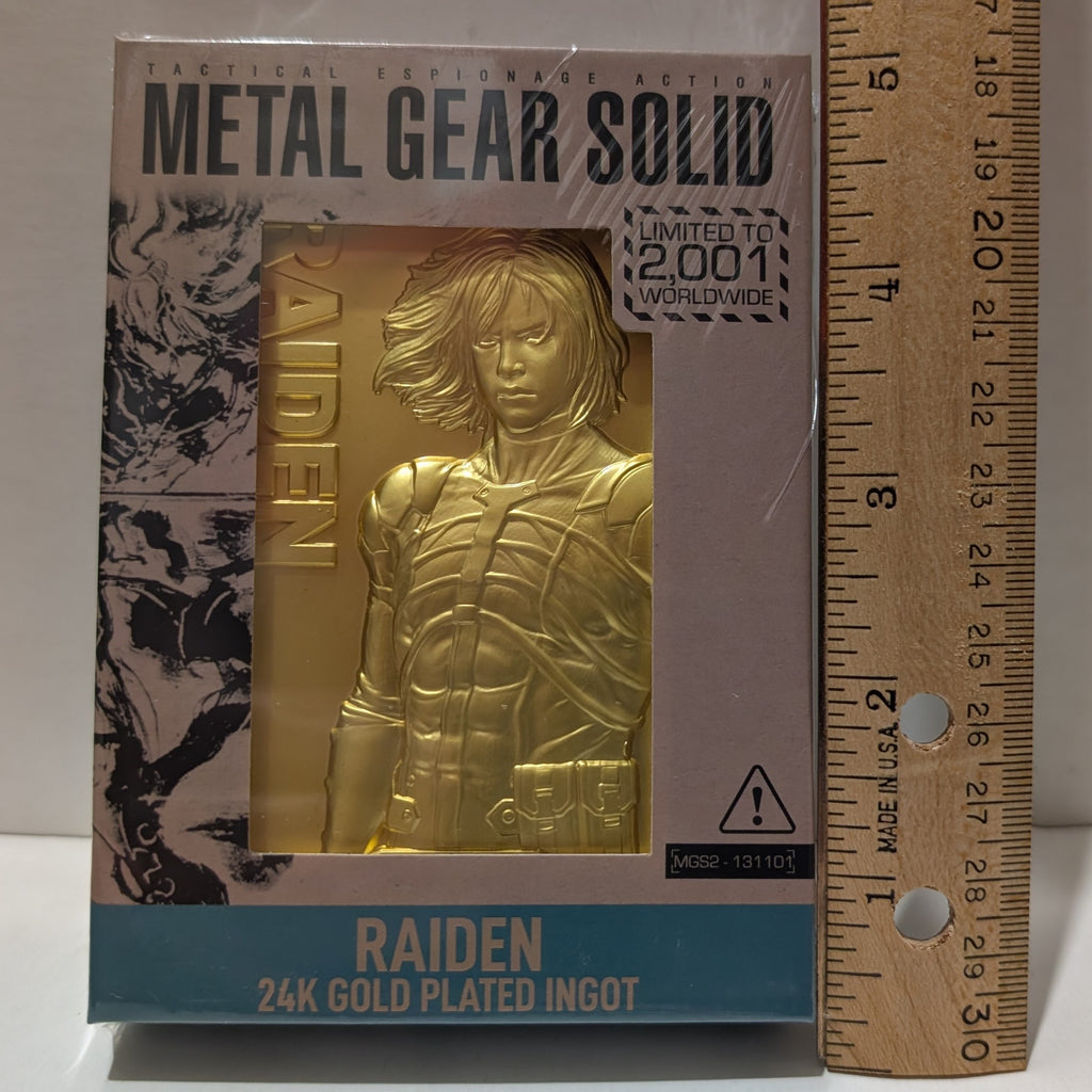 Metal Gear Solid - Raiden 24k Gold Plated Ingot