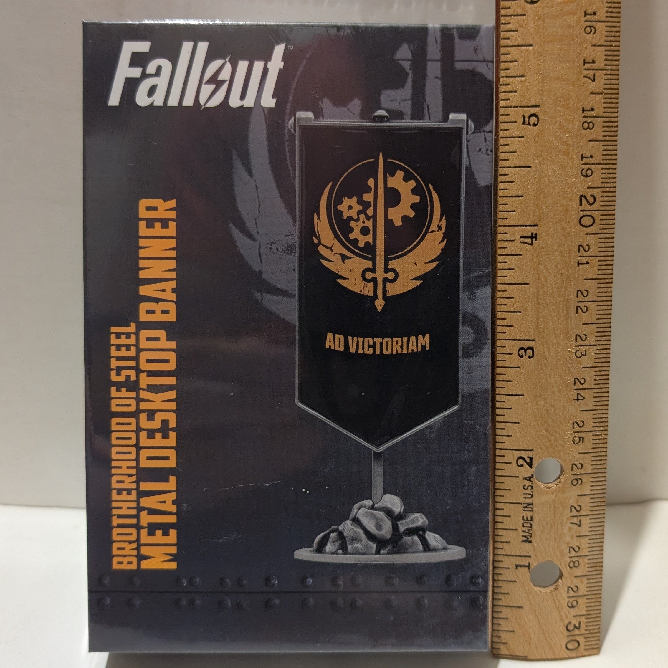 Fallout - Brotherhood Of Steel Metal Banner Replica