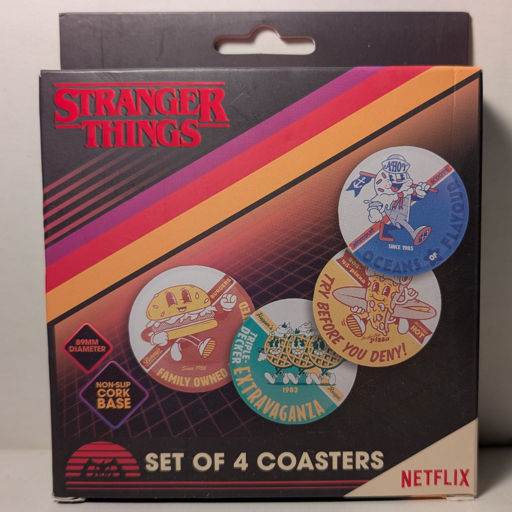 Stranger Things - Metal Coasters Set Of 4