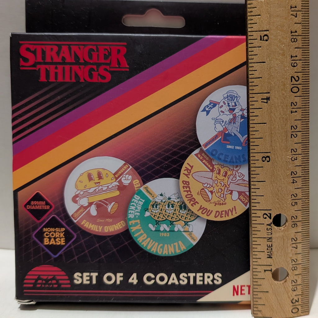 Stranger Things - Metal Coasters Set Of 4