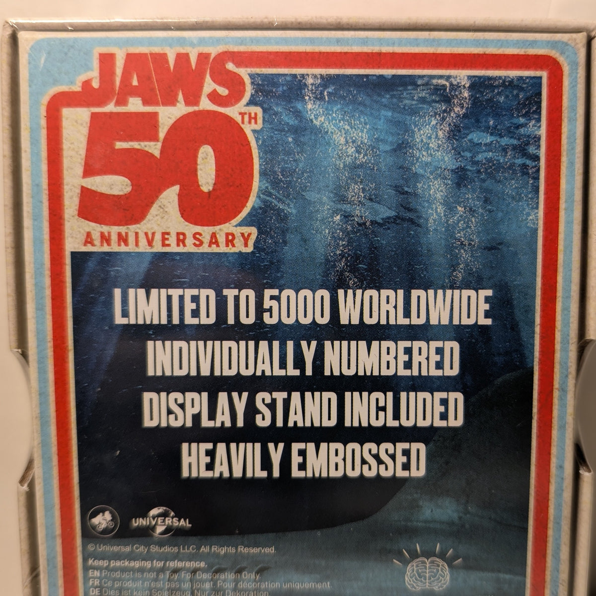 Jaws- 50th Anniversary Poster Ingot