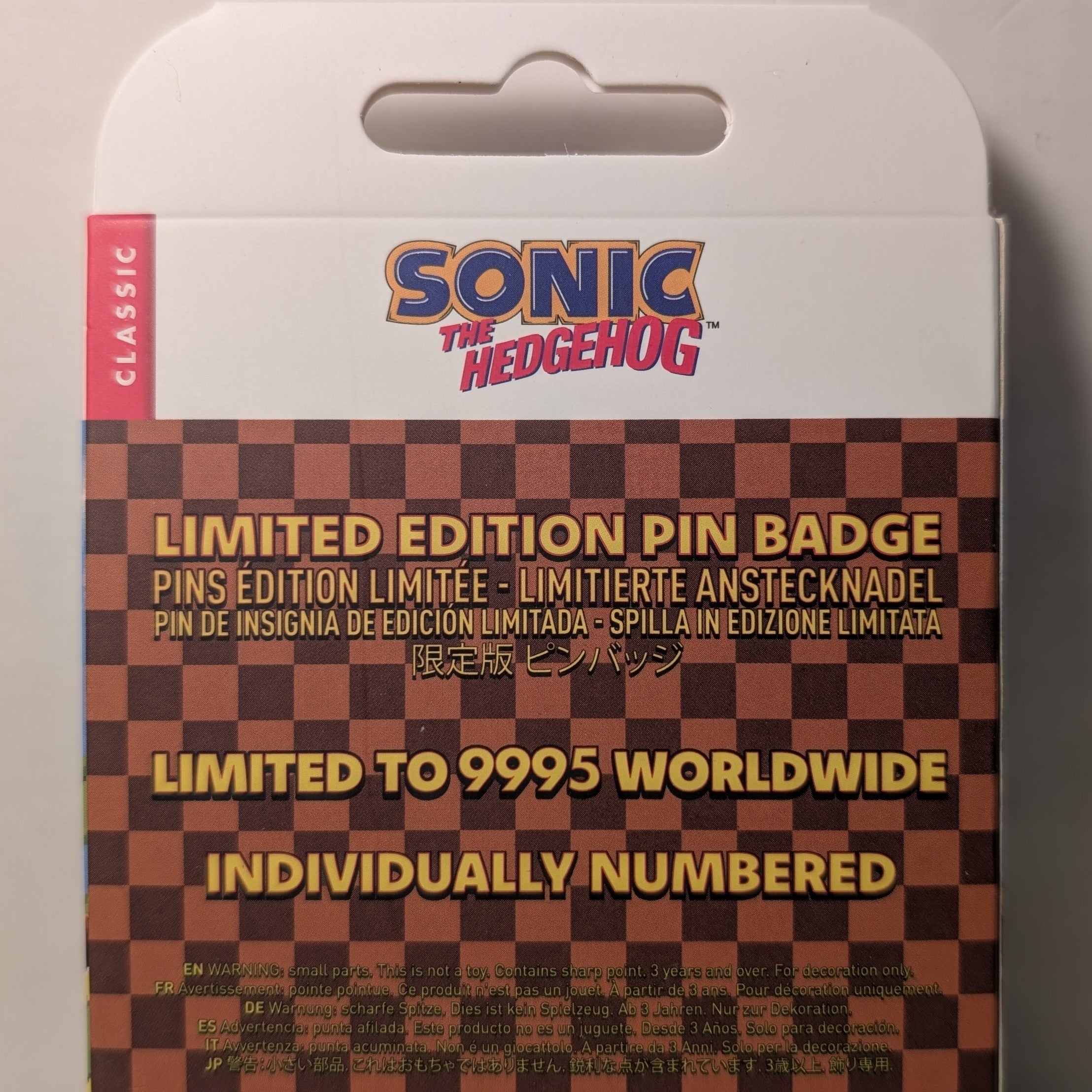 Sonic The Hedgehog - Game Over Sliding Limited Edition Pin