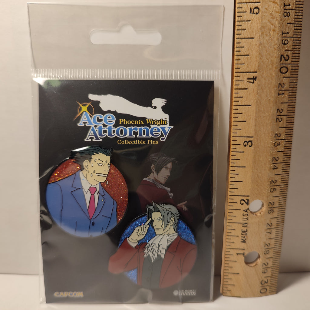 Ace Attorney - Miles Edgeworth Winning Pin Set