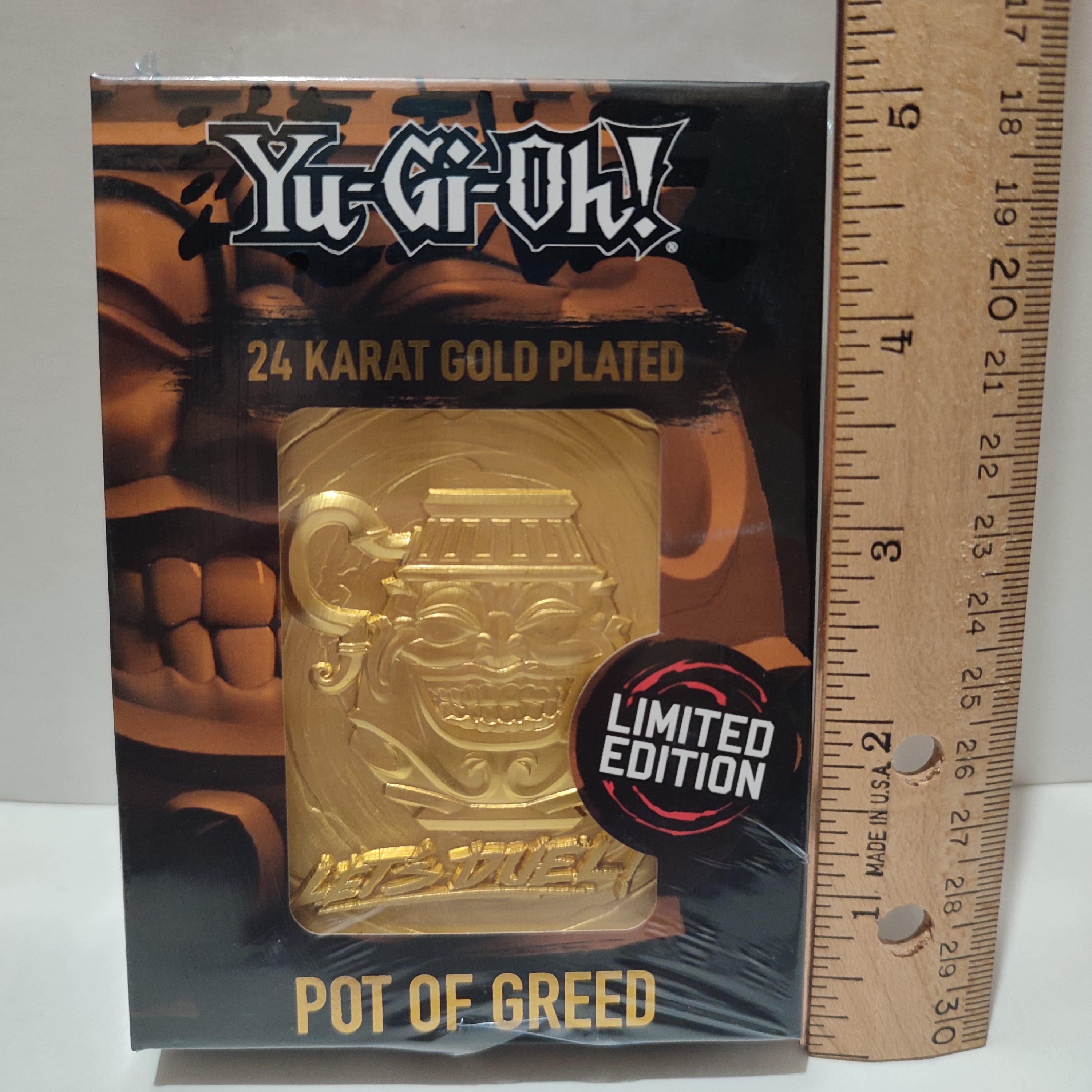 Yu-Gi-Oh! - Pot Of Greed 24k Gold Plated Ingot