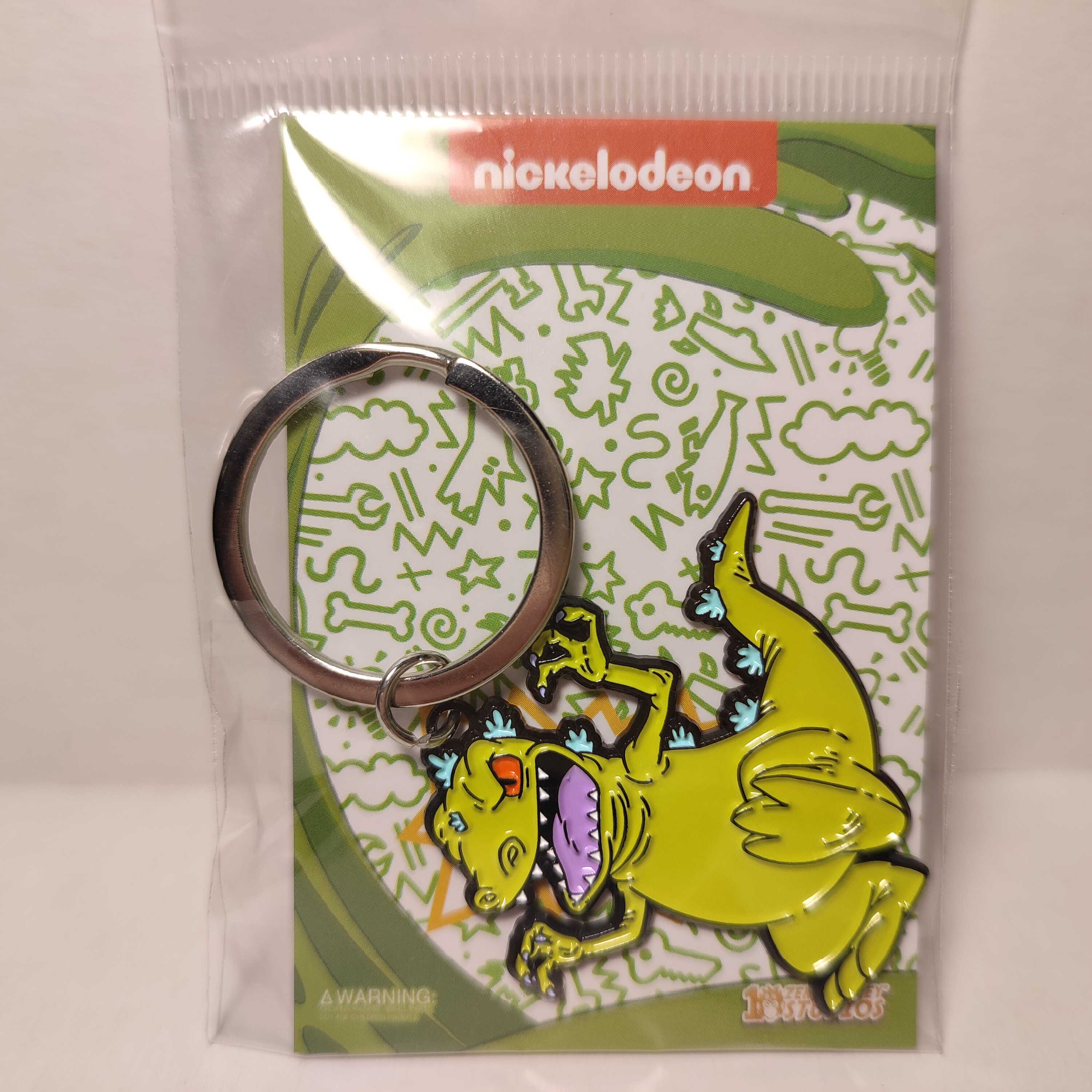 The Rugrats Reptar Keychain Official Nickelodeon Collectible Metal Keyring