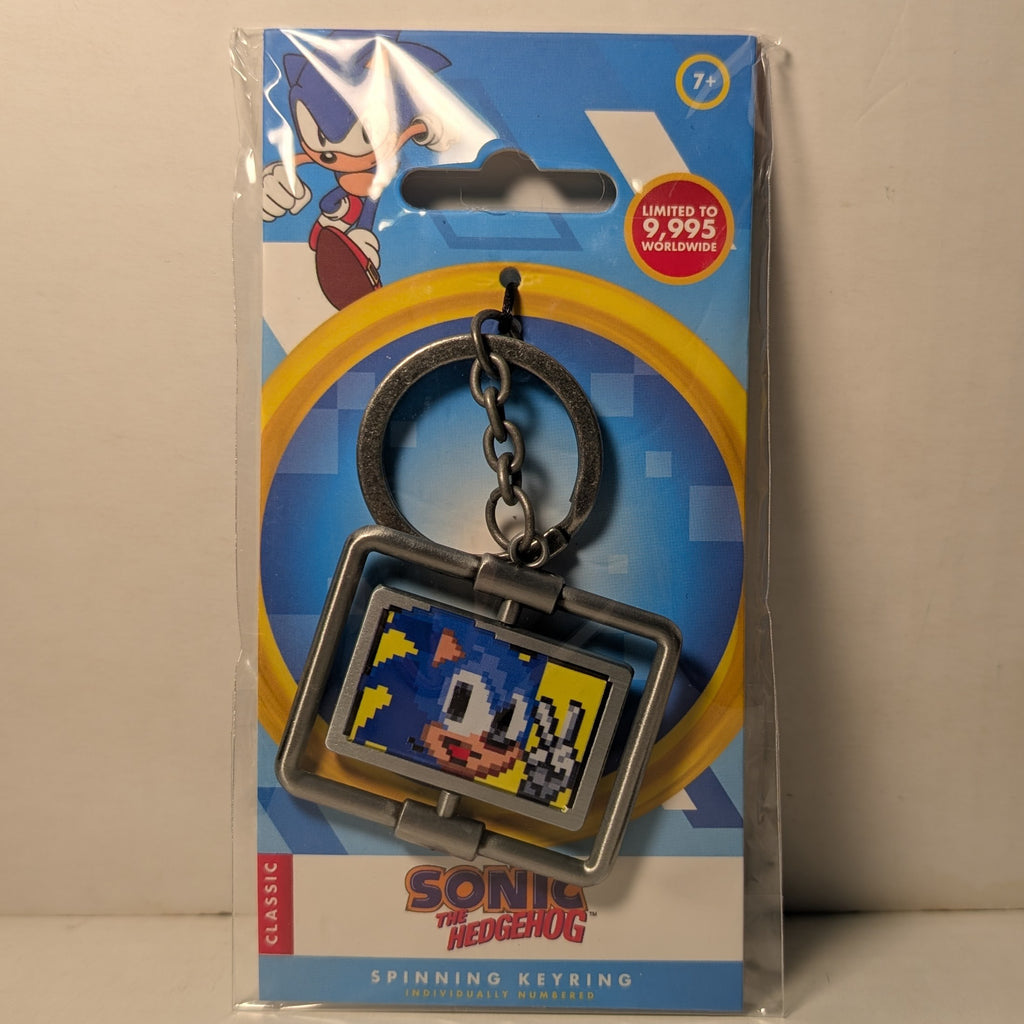 Sonic The Hedgehog - Spinning Metal Keychain