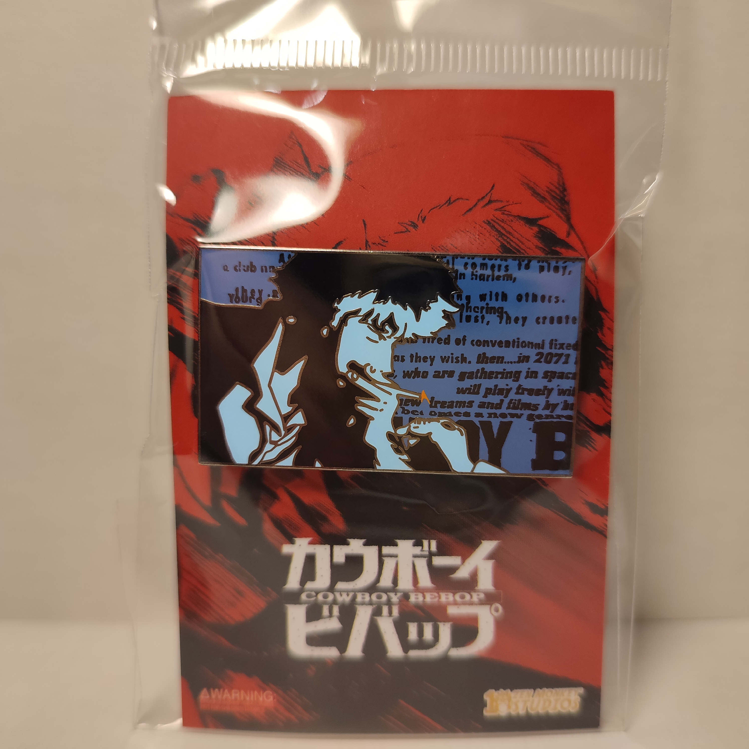 Cowboy Bebop - Spike Spiegel Blue Panel Pin