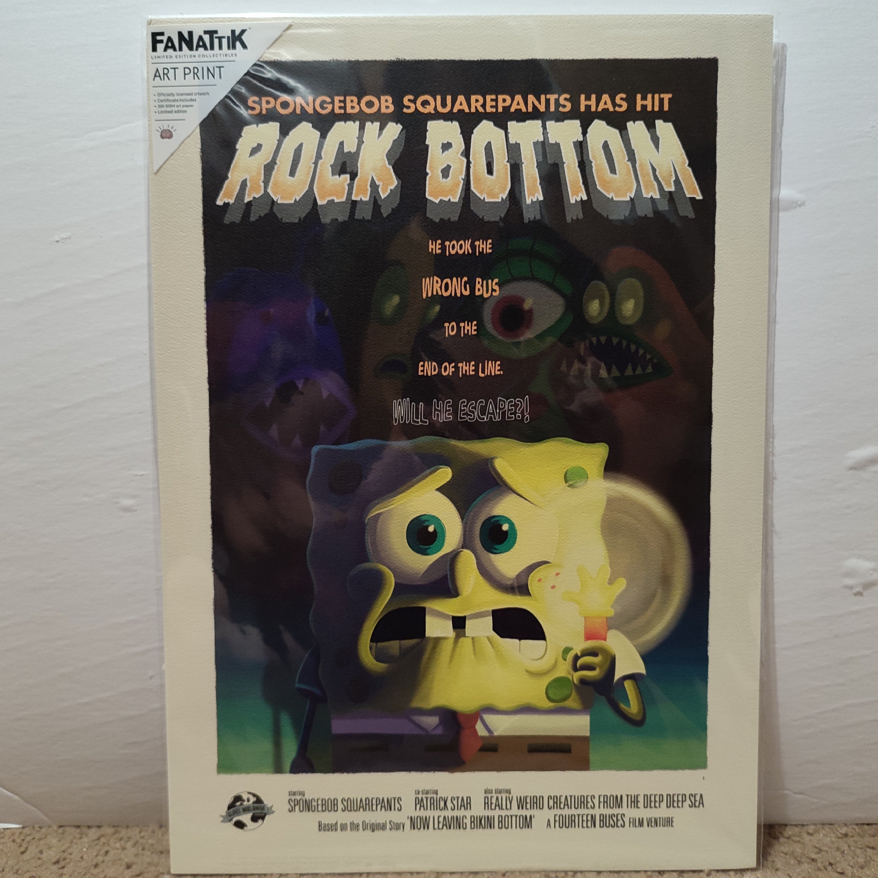 Spongebob Squarepants - Rock Bottom Limited Edition Art Print