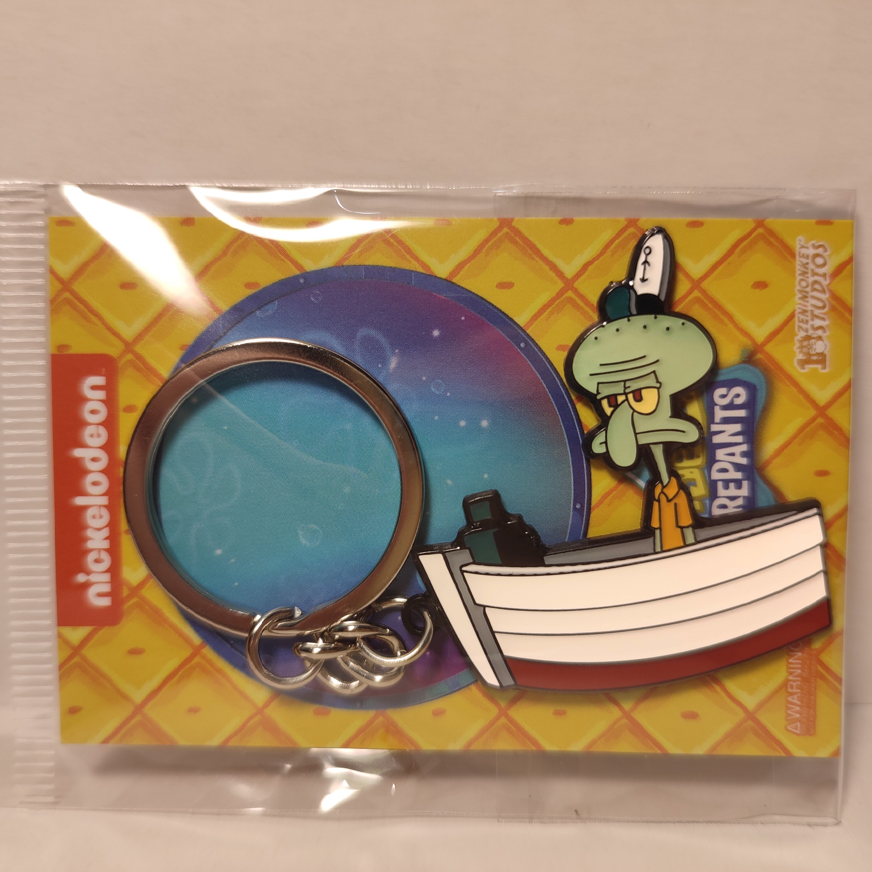 Spongebob Squarepants - Squidward At Work Metal Keychain