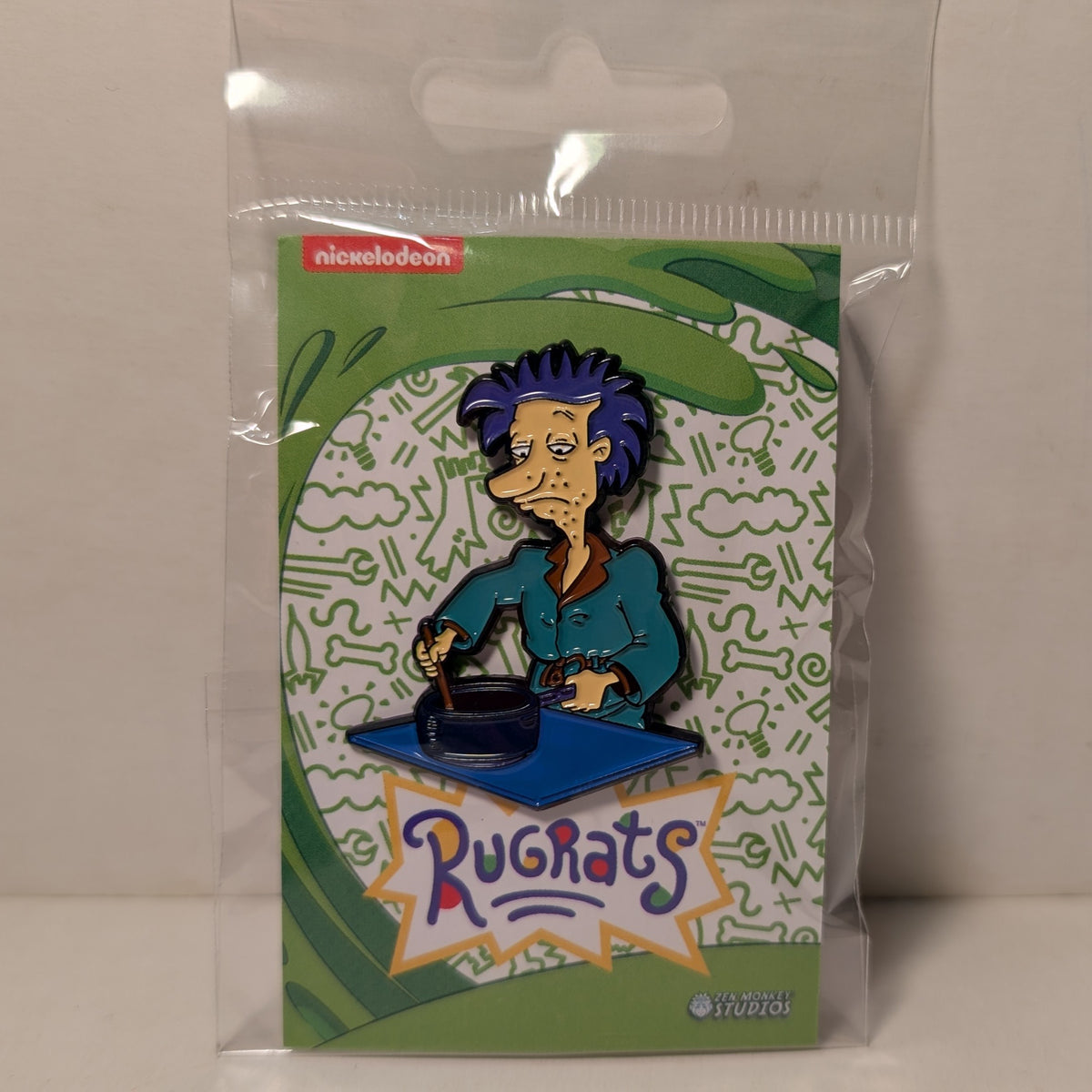 Rugrats - Stu Chocolate Pudding At 3am Enamel Pin