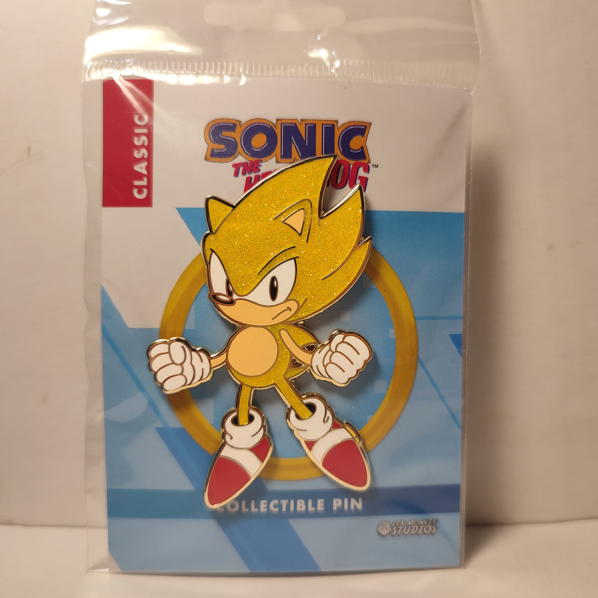 Sonic The Hedgehog - Super Sonic 3 Inch Pin