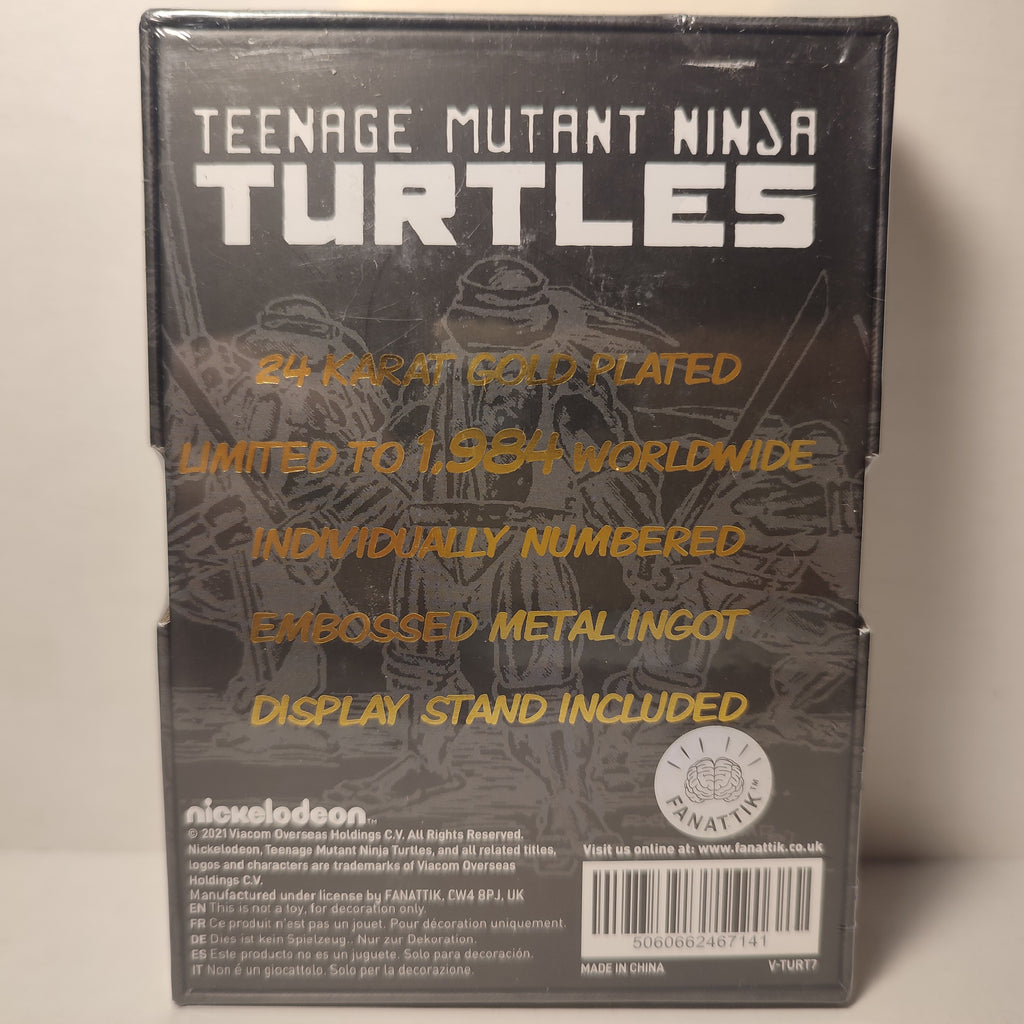 TMNT - 24k Gold Plated Ingot