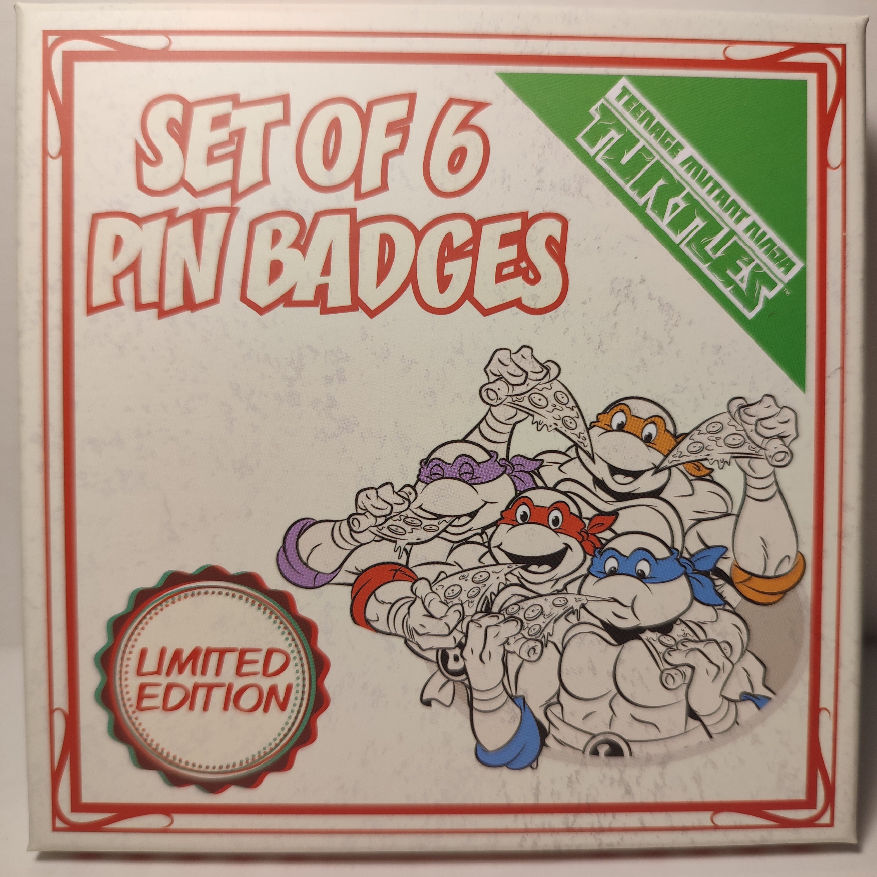 TMNT - Limited Edition Set Of 6 Pin Badges