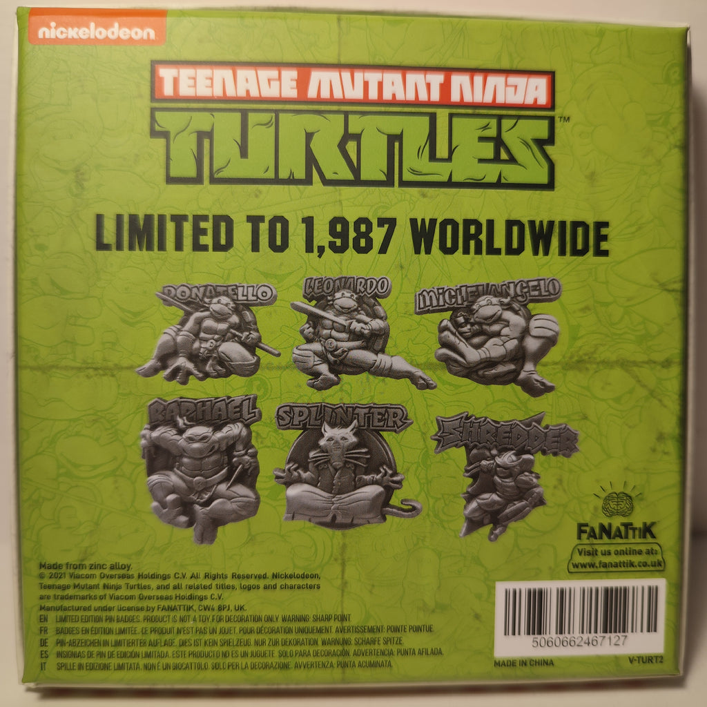 TMNT - Limited Edition Set Of 6 Pin Badges